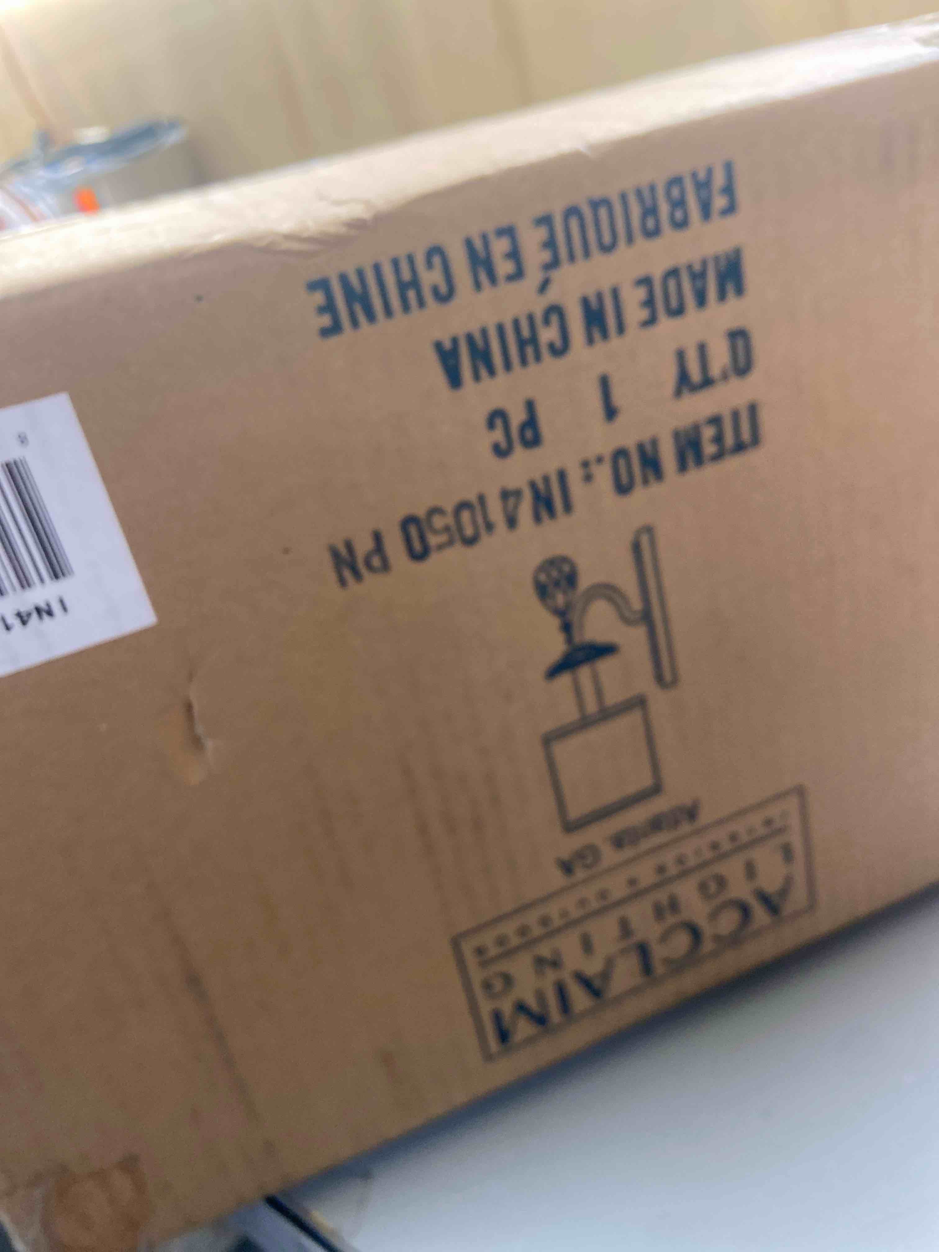 Condition photo showing New/Like New for Acclaim Lighting IN41050PN Transitional One Light Wall Sconce from Lily Collection in Polished Nickel Finish,