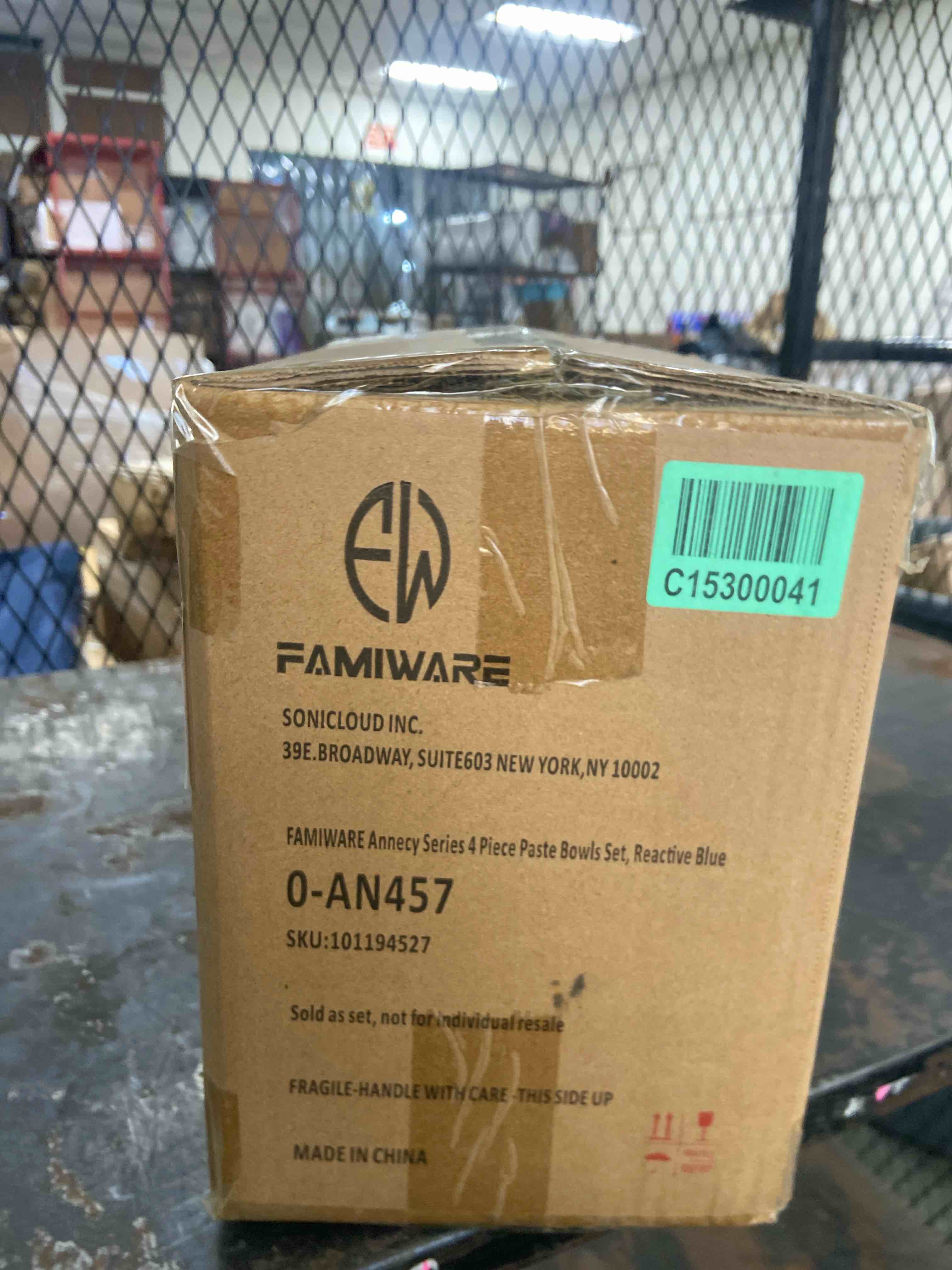 Condition photo showing New/Like New for FAMIWARE Annecy Series 4 Piece Paste Bowls Set, Reactive Blue