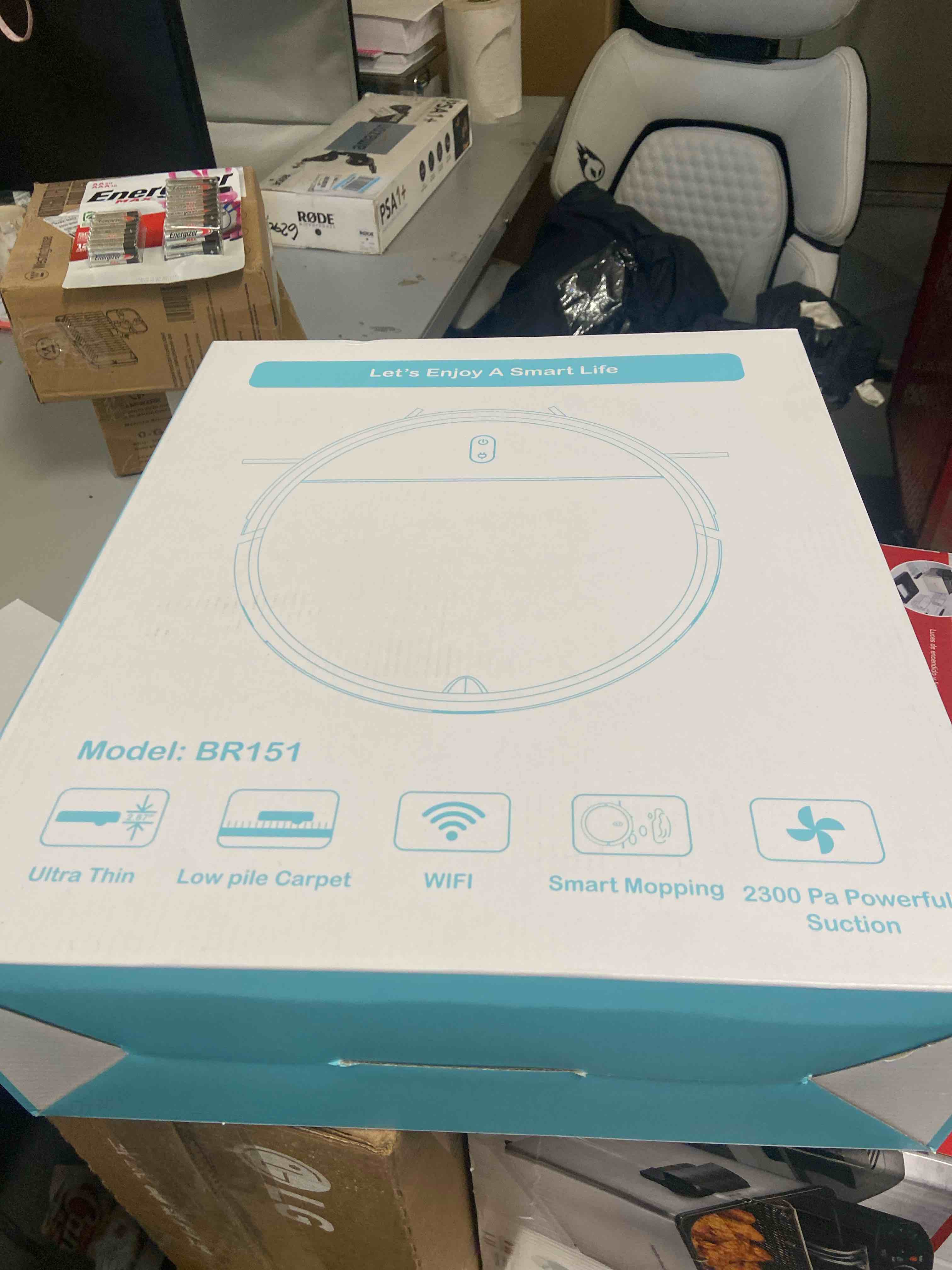 Condition photo showing New/Like New for bObsweep Charlotte Robot Vacuum and Mop with Straight Line Navigation