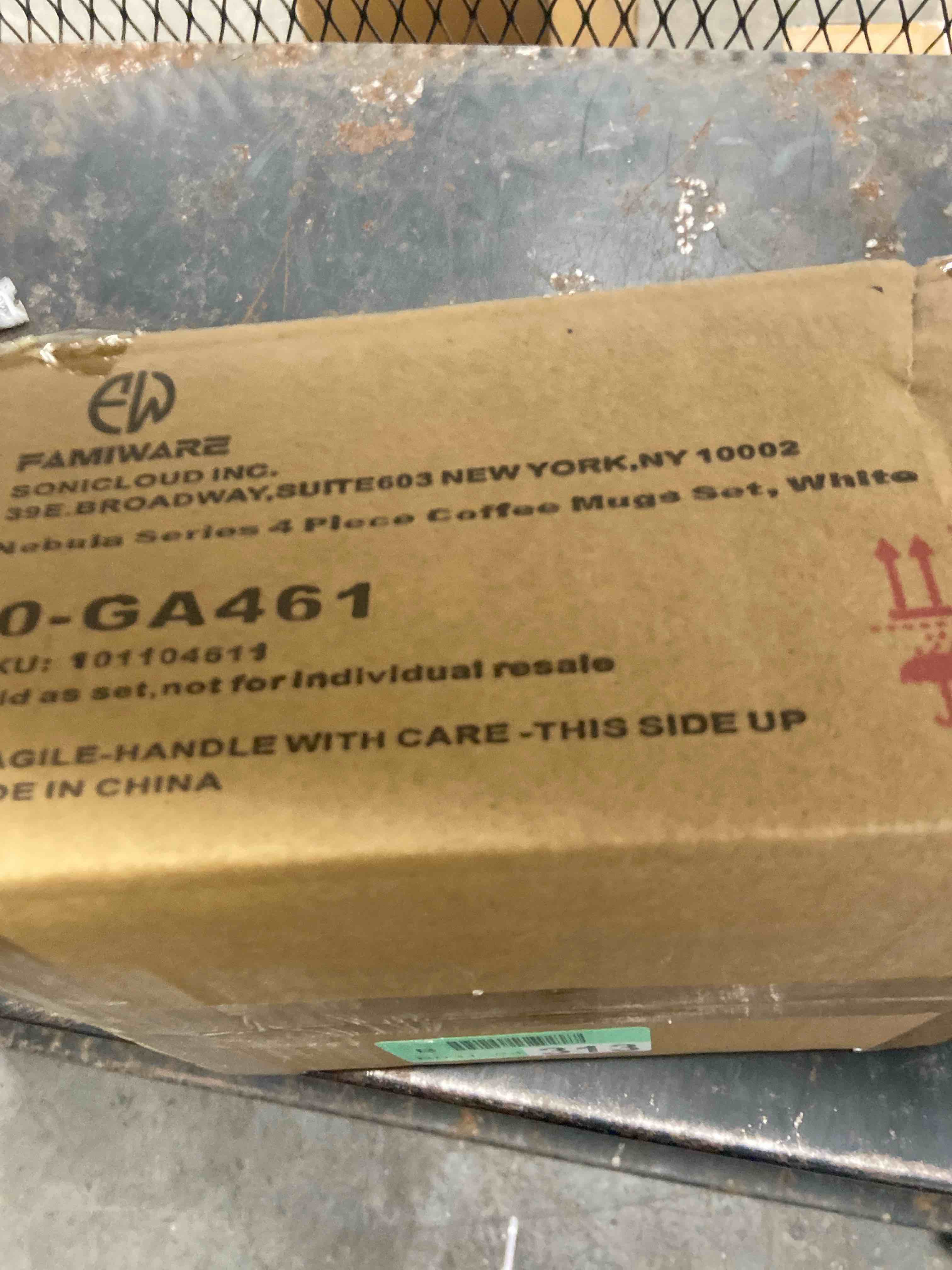 Condition photo showing New/Like New for famiware 4 Pieces Coffee Mug, 12 oz Catering Mugs with Handle for Coffee, Tea, Cocoa, Milk, White