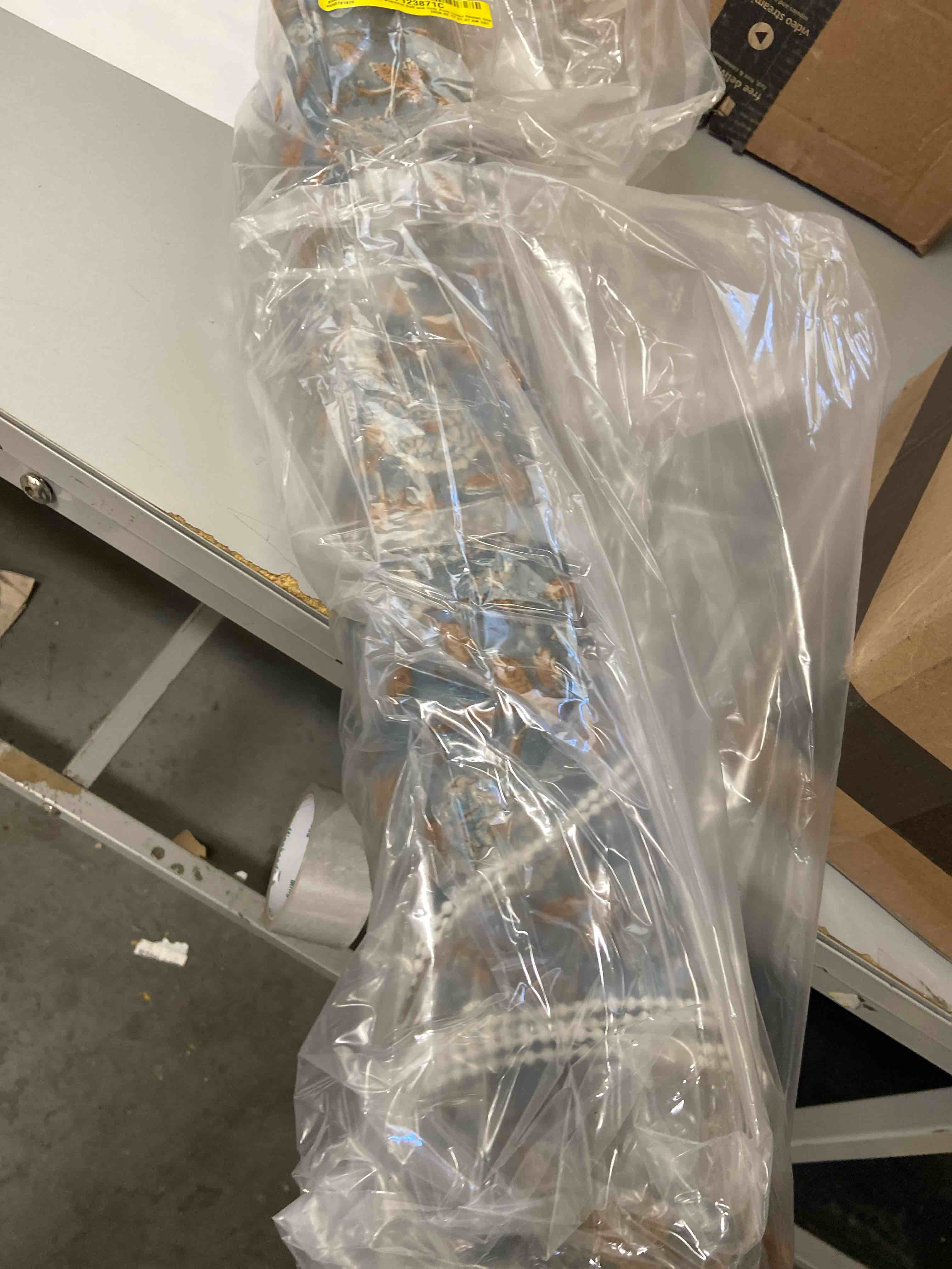 Condition photo showing New/Like New for Blue, Handmade 100% Blackout Soft and Cozy Pure Linen Roman Shades 