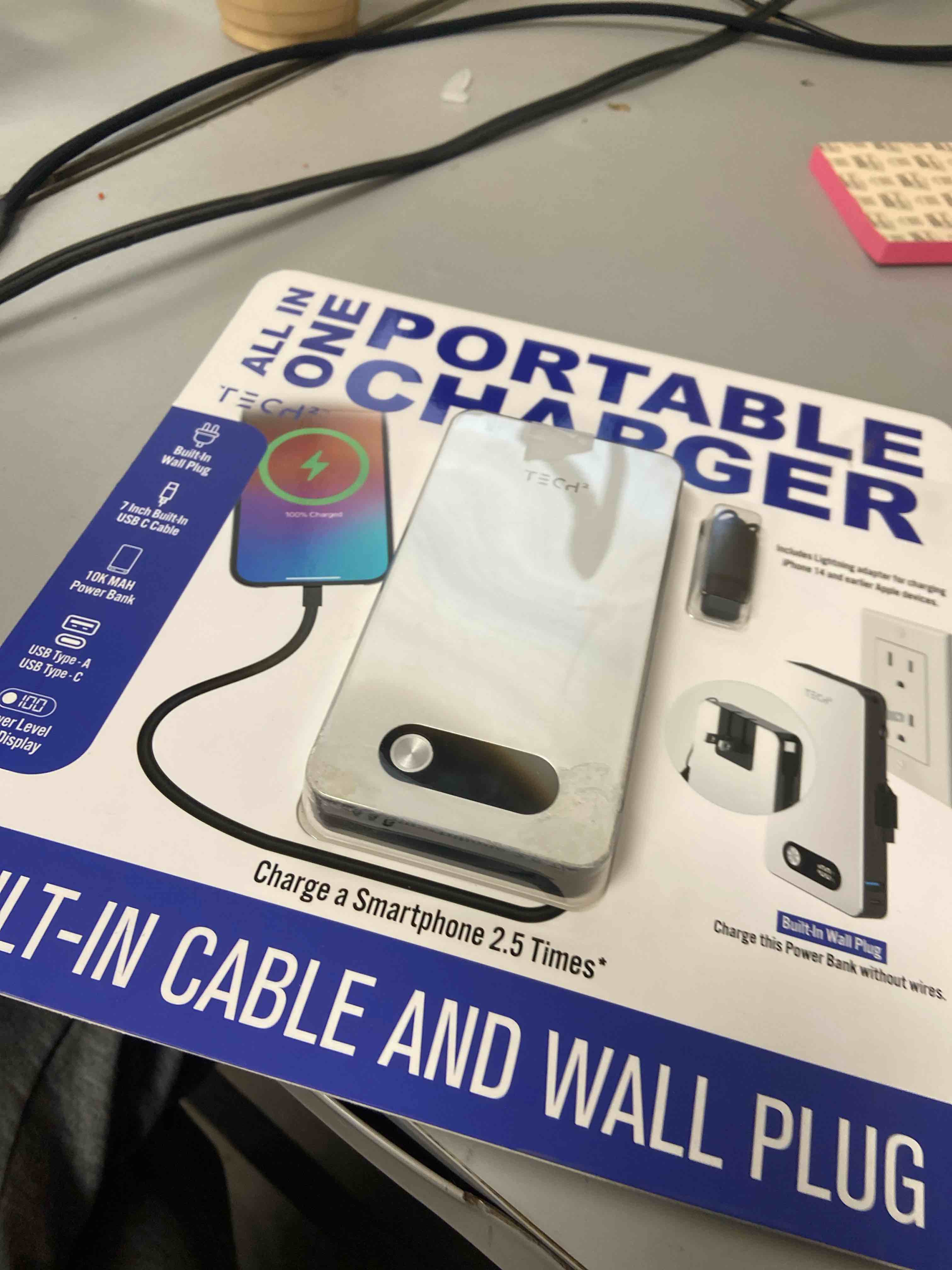 Condition photo showing New/Like New for Tech Squared 10K mAh Power Bank