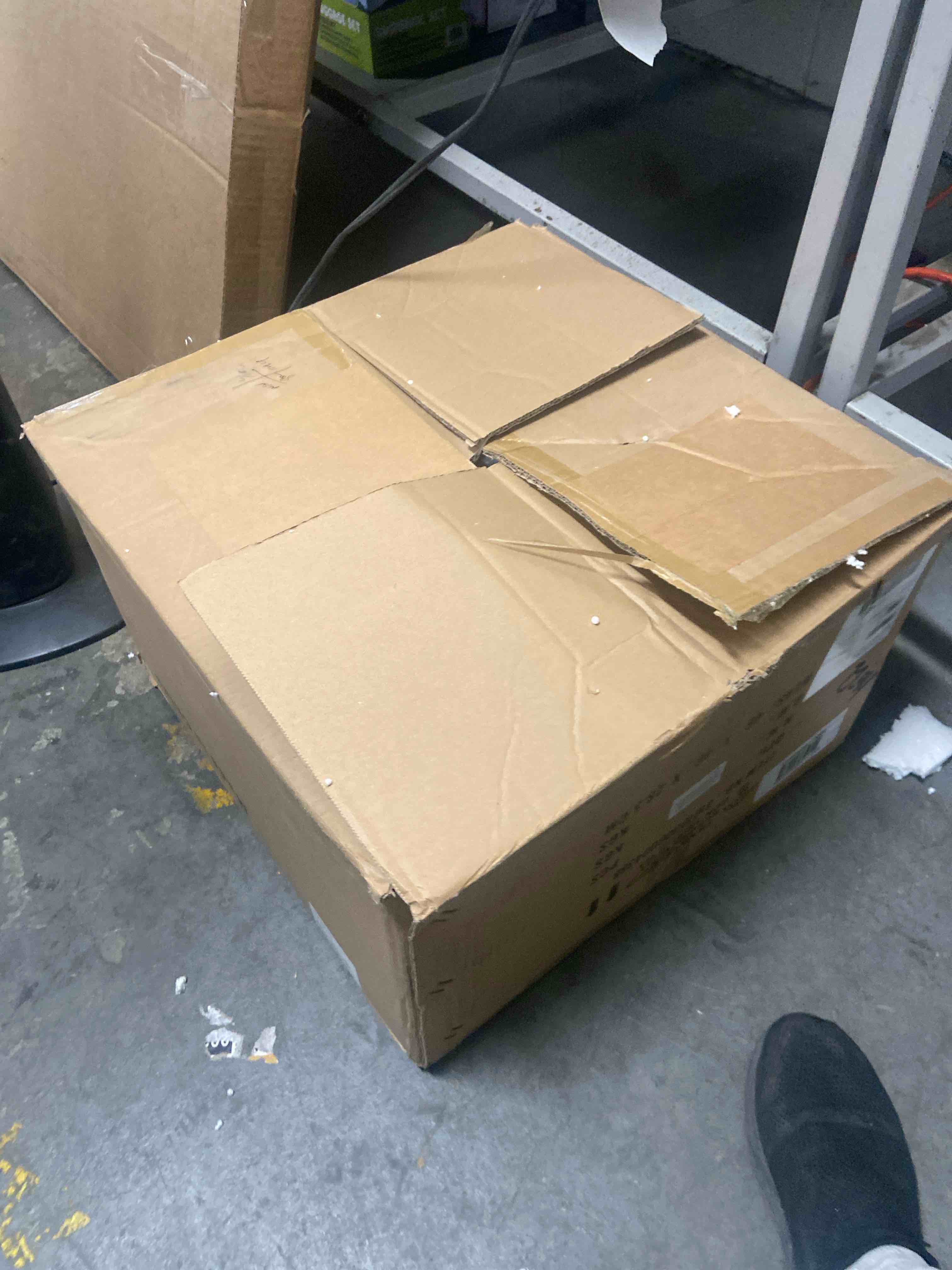 Condition photo showing New/Like New for Mid Century Modern Flush Mount Ceiling Light with Milk White Glass Shade, White Flower Ceiling Lamp, 15.74inch Large LED Kitchen & Hallway Ceiling Light Fixture.