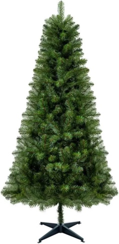 7FT Unlit Artificial Christmas Tree With 775 Tips, Full PVC Branches