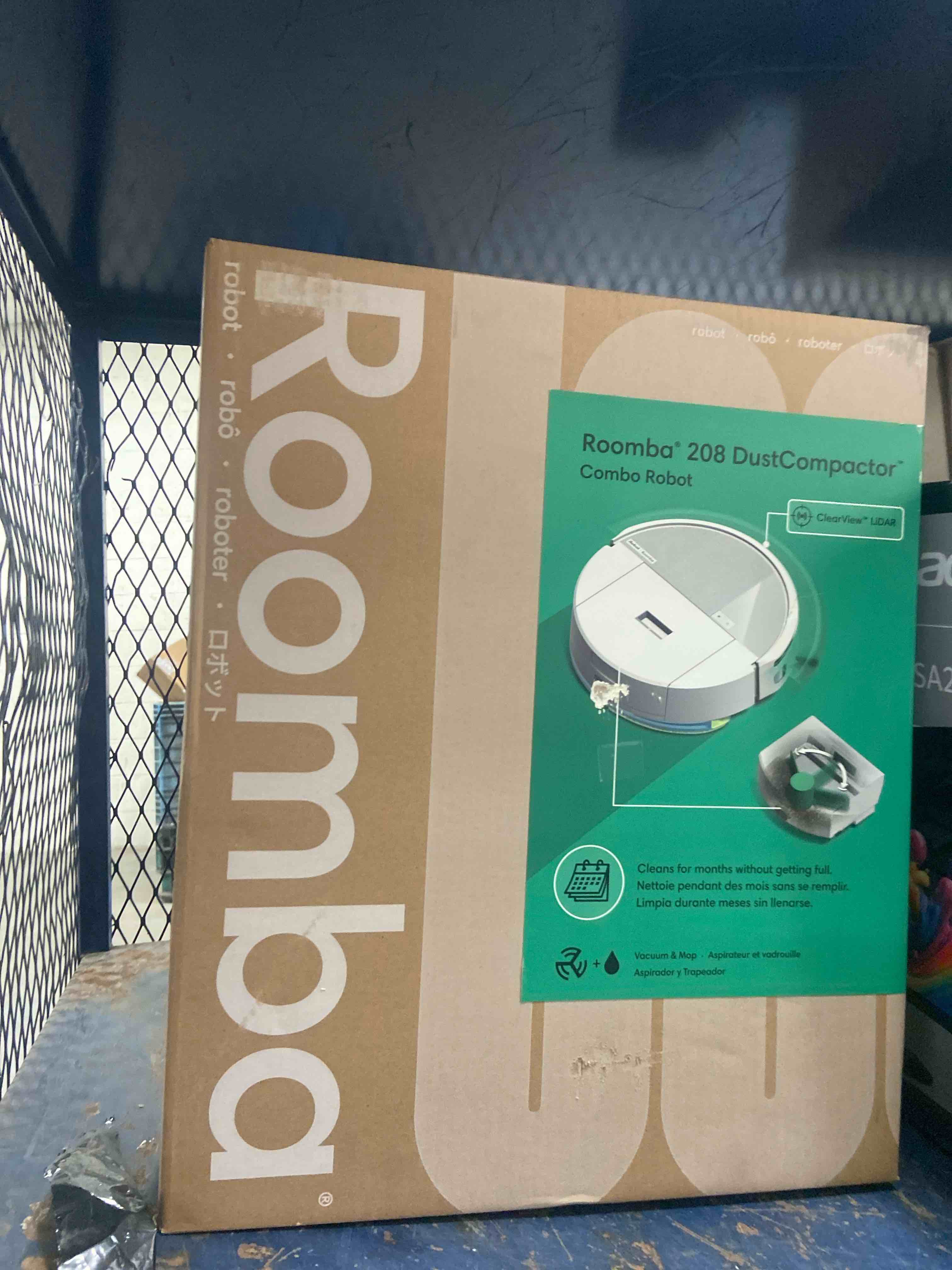 Condition photo showing New/Like New for iRobot Roomba 208 DustCompactor Combo Robot Vacuum and Mop