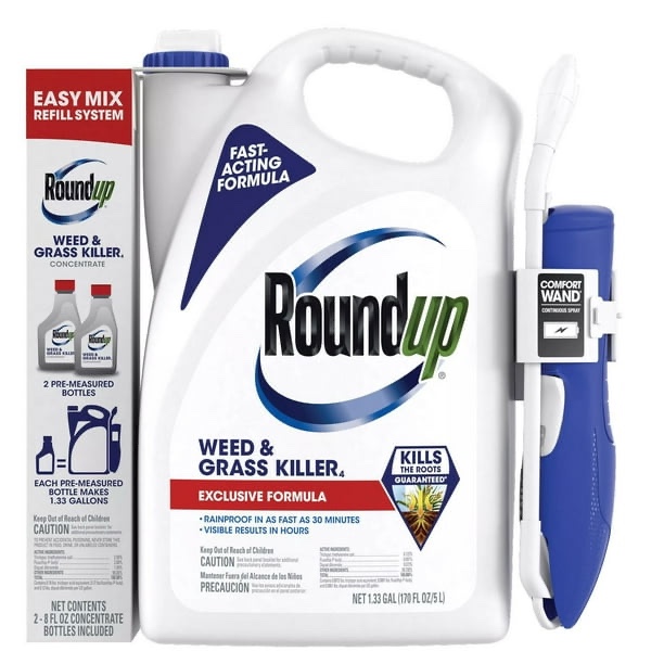 Roundup Weed and Grass Killer4 Club Bundle with Comfort Wand and 2 Refills