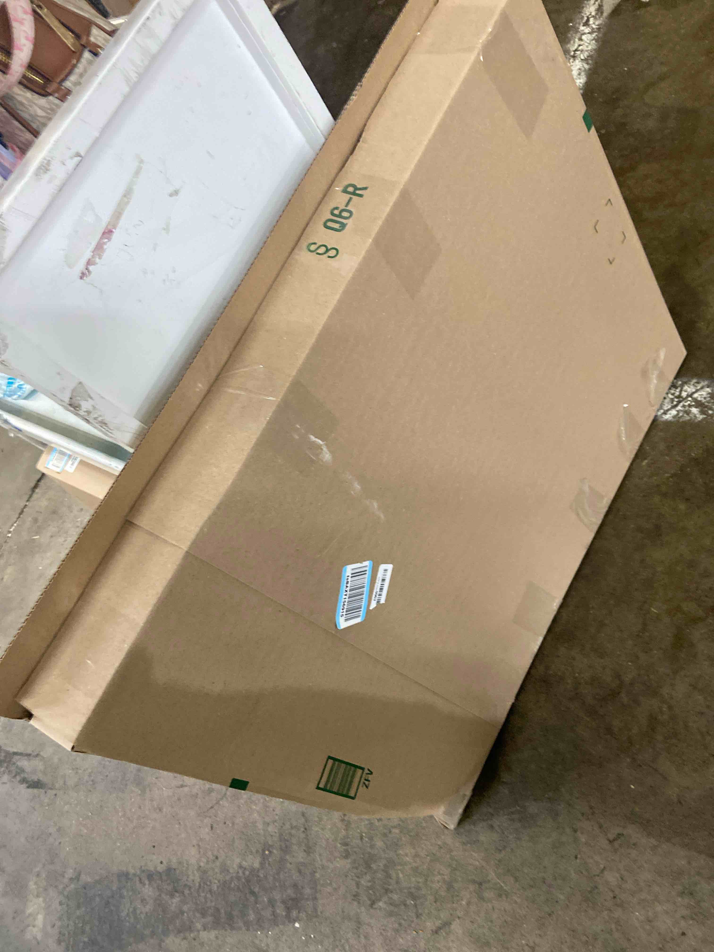 Condition photo showing New/Like New for MYPET North States Paws Portable Pet Gate: 26-40" Wide. Pressure Mount. No Tools Needed. Made in USA. Dog Gate 23" Tall, Expandable, Durable Dog Gates for Doorways, Light Gray
