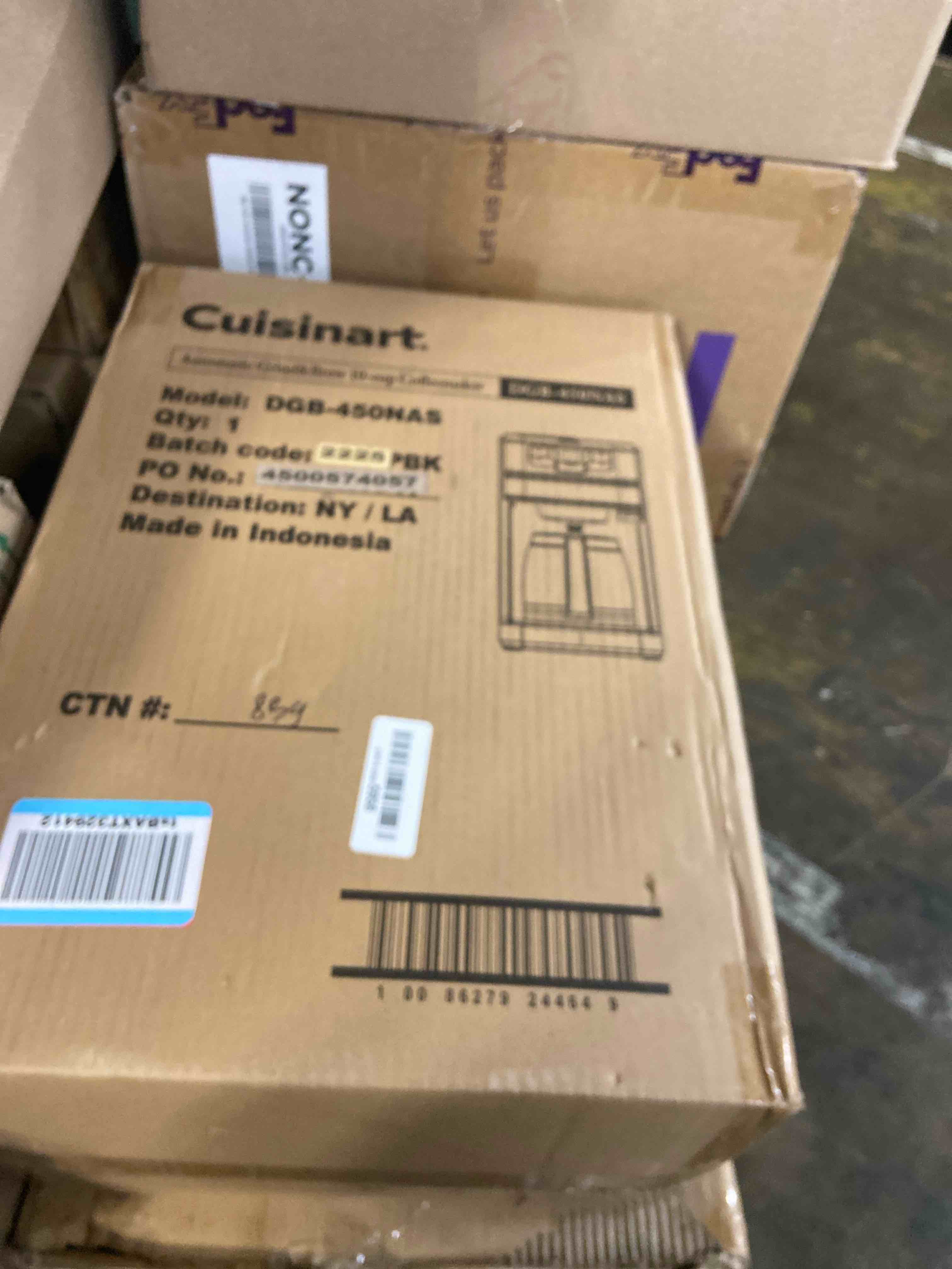 Condition photo showing New/Like New for Cuisinart - Automatic Grind & Brew 10-Cup Thermal Coffeemaker - Black/Stainless Steel