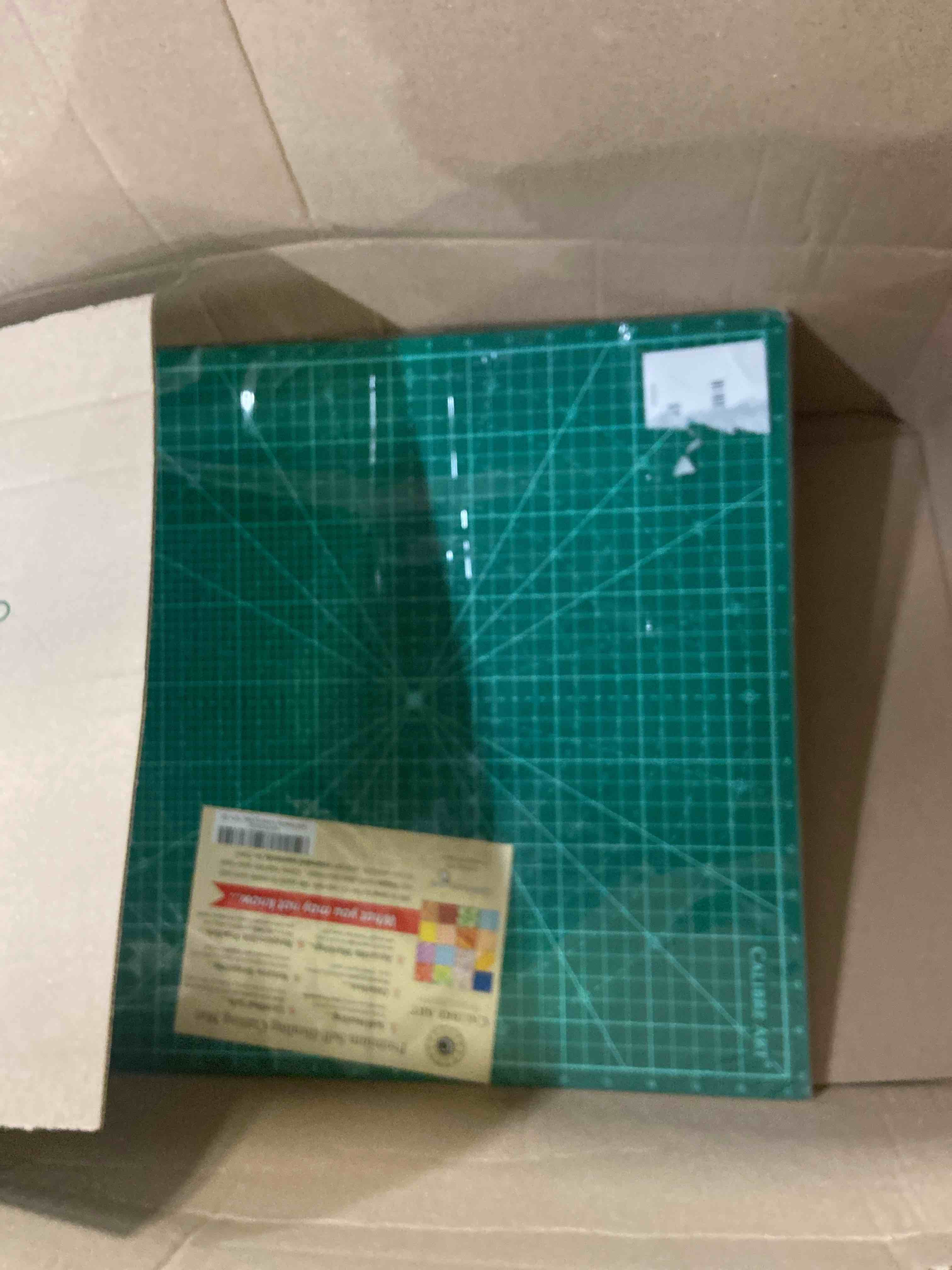 Condition photo showing New/Like New for Self Healing Rotating Cutting Mat 18x18 (17" Grid), Perfect for Quilting & Art Projects