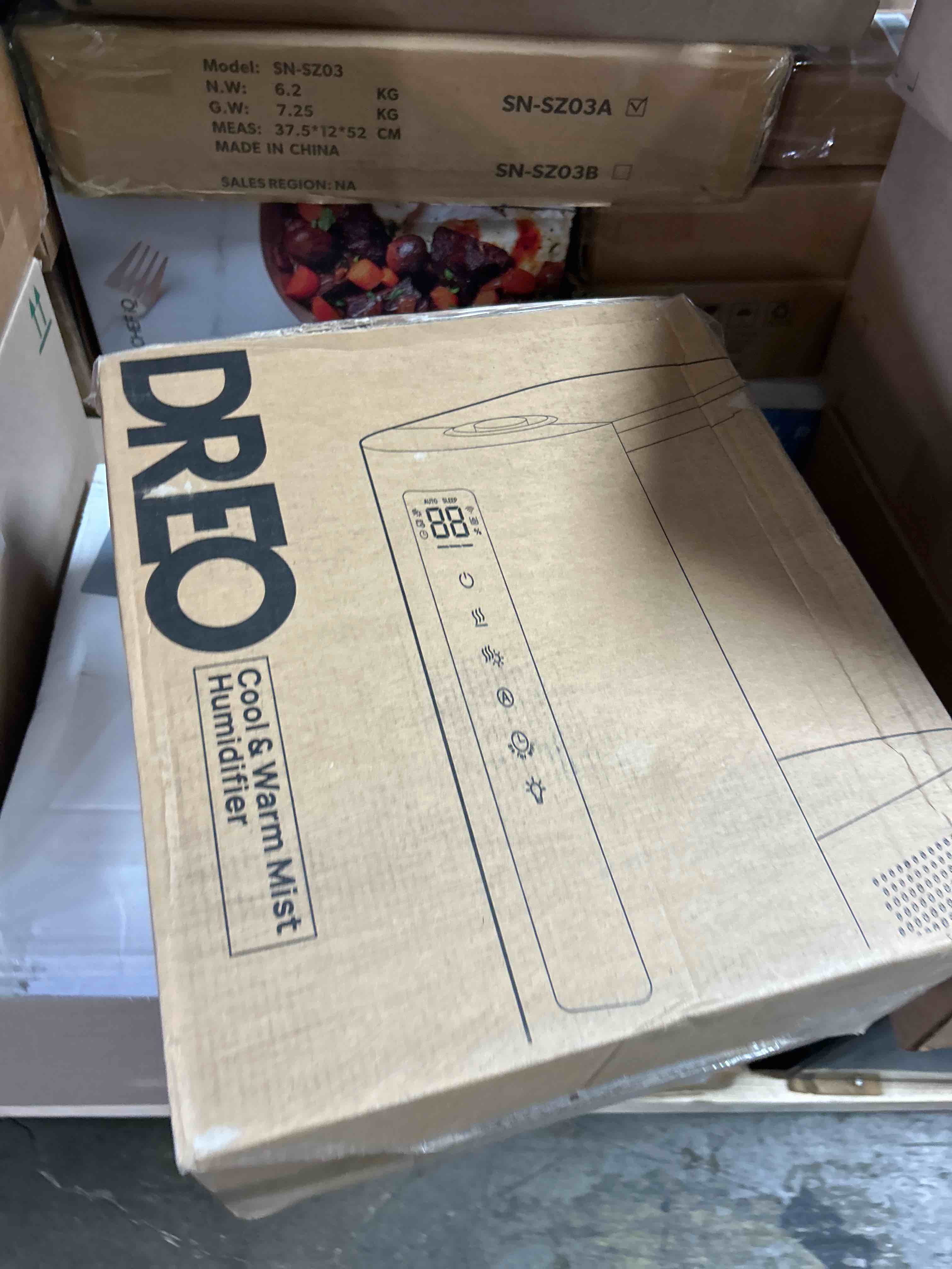 Condition photo showing New/Like New for DREO 6L Humidifiers for Bedroom, Smart Warm & Cool Mist for Large Room, 60Hr Quiet Runtime for Baby, Plant, Humidity Sensor, Indicator Light, 12H Timer, Google/Alexa, Grey