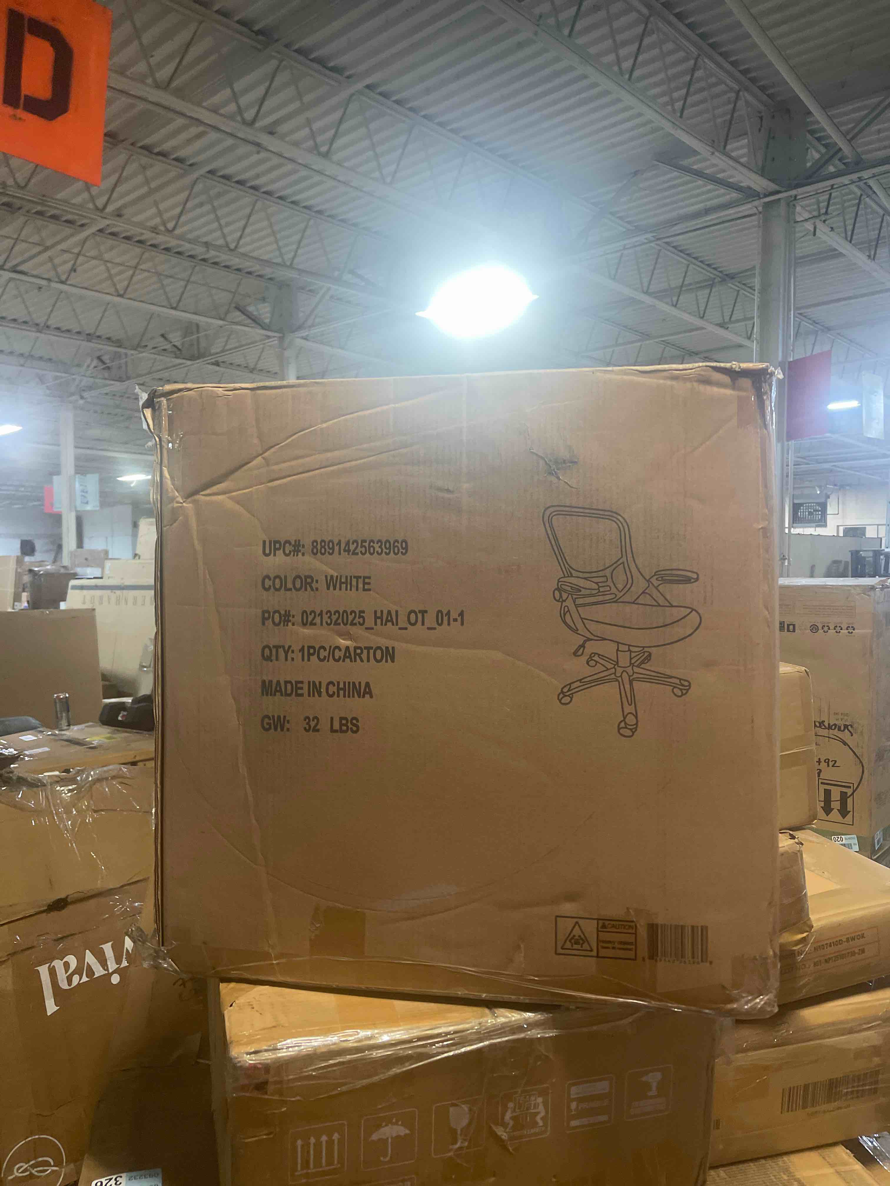 Condition photo showing New/Like New for Monhey Ergonomic Office Chair, 90°-125° Tilt Back Home Desk Chair with 360° Swivel & Mute Wheels, High Back Mesh Computer Chair for Adults with Lumbar Support, 330 LBS Capacity(01Khaki)