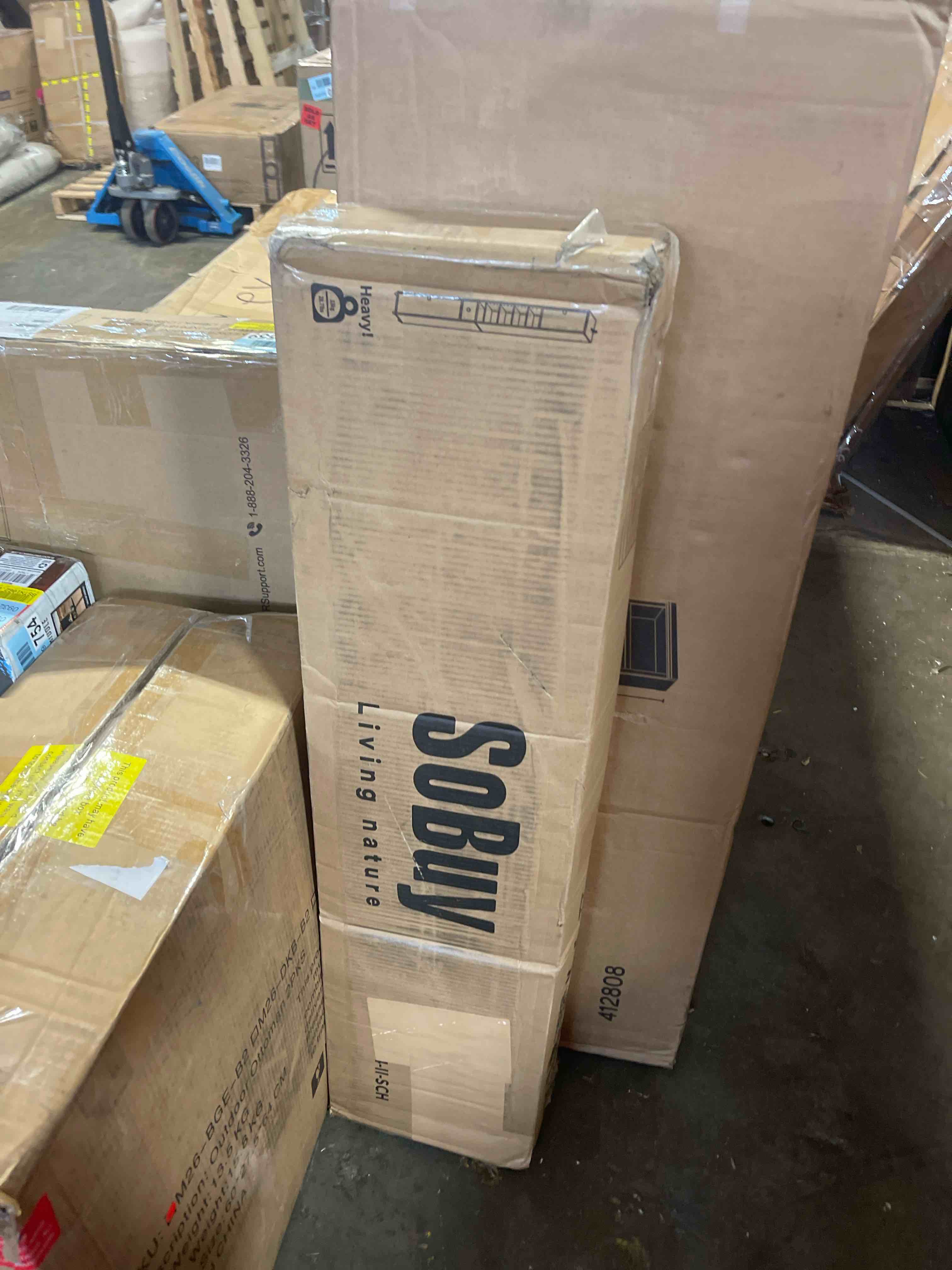 Condition photo showing New/Like New for Dirksen Bathroom Narrow Tall Storage Cabinet with 2 Doors, 1 Drawer