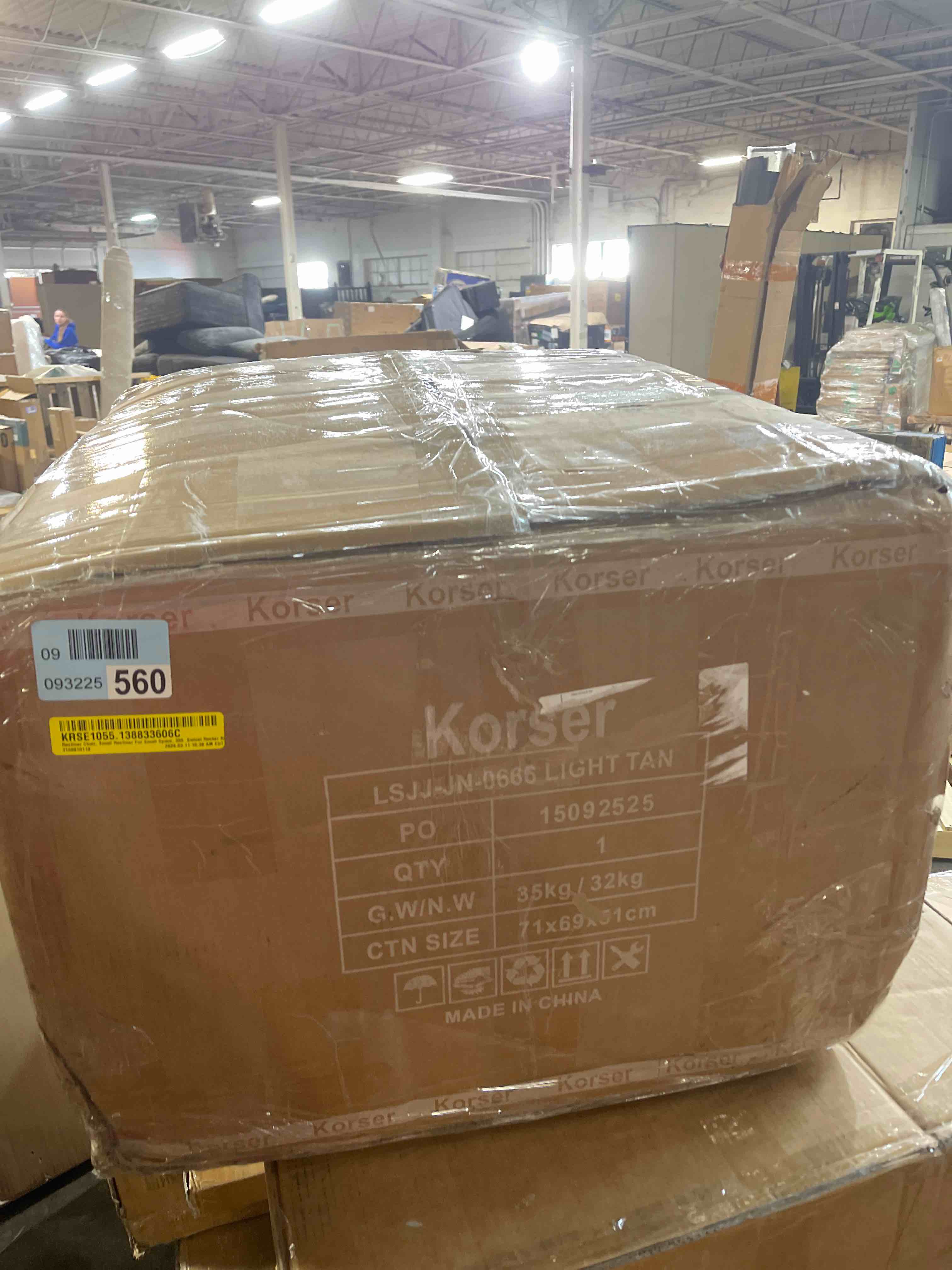 Condition photo showing New/Like New for Recliner Chair, 360 Swivel Rocker Chair for Adults, Small Rocking Recliner Chair for Small Spaces, Upholstered Chenille Fabric Glider Recliner Nursery Chair with Side Pockets for Living Room