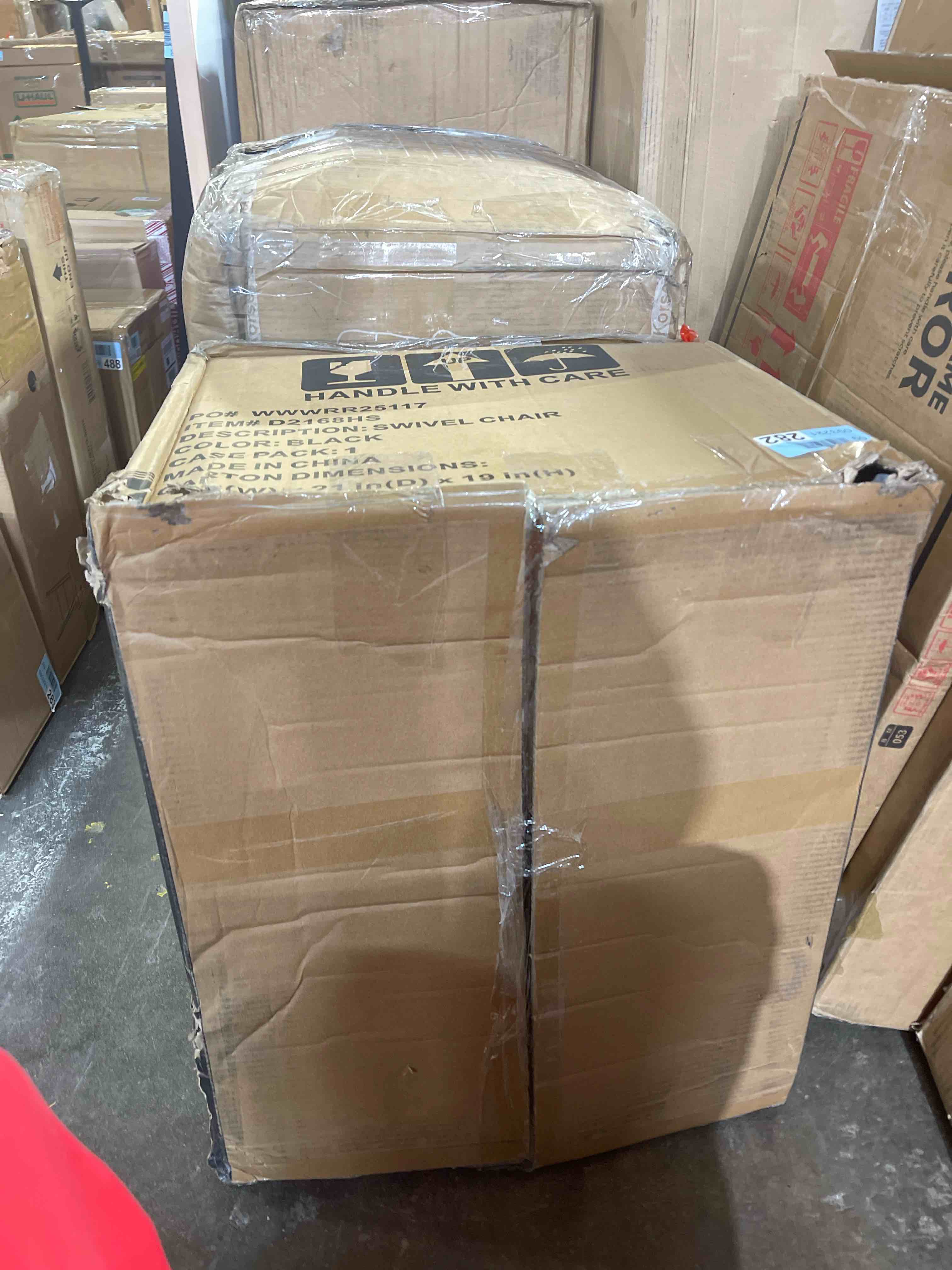 Condition photo showing New/Like New for Katherline Upholstered Swivel Armchai