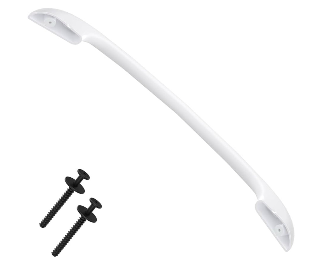 Upgraded 316443601 Oven Door Handle Replacement Compatible with Frigidaire Kenmore Electrolux Electric Range Oven Stove Come with 2 Pack 316433300 Range Oven Door Handle Screws