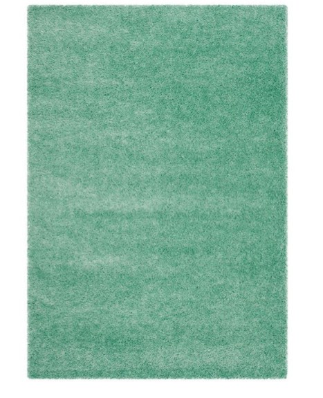 SAFAVIEH Charlotte Solid Plush Shag Area Rug Green 8 x 10