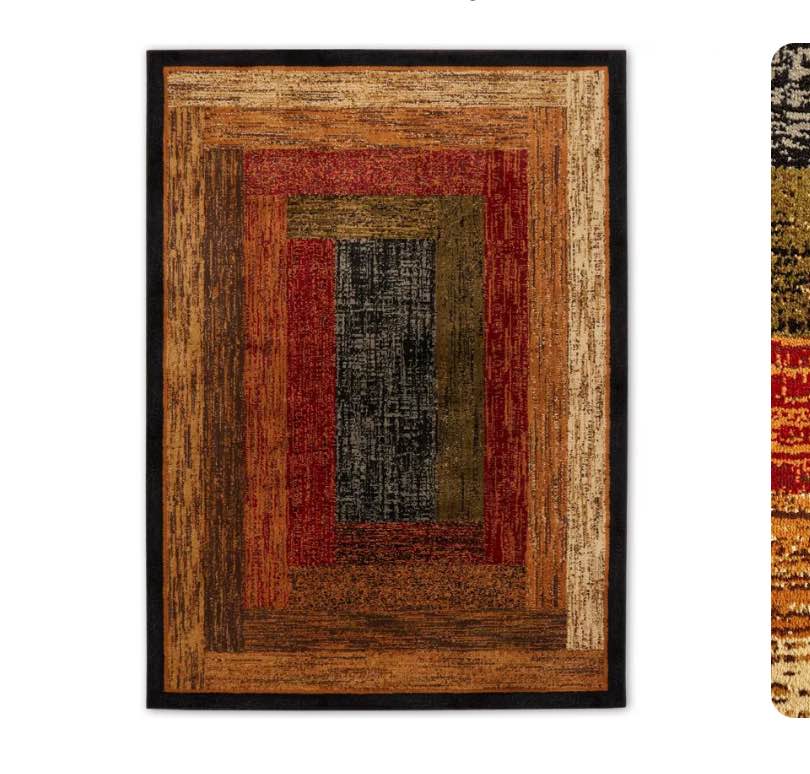 Home Dynamix Royalty Vega Contemporary Geometric Area Rug, Black/Brown, 7'8"x10'4"