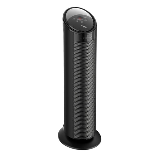 LASKO 22" CERAMIC TOWER SPACE HEATER WITH TIMER AND REMOTE, CT22495, BLACK