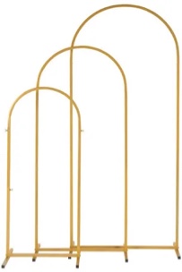 3PCS Gold Wedding Arbor