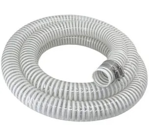 1 1/2 "-12 Ft Pool Filter Pump Connection Hose Premium Kink Free PVC Swimming Replacement Tube for Above Ground Pools, Includes 2 Hose Clamps and Can Be Cut as Needed