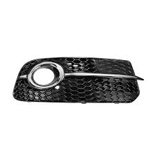 x autohaux front right fog light grille honeycomb type grill cover for audi q5 sq5 s-line 2013-2017 8r0807682j