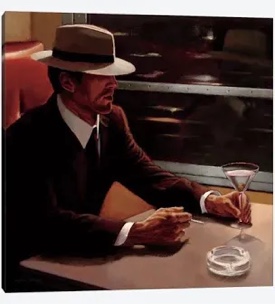 'Dry Martini Crop I' by Myles Sullivan Painting Print