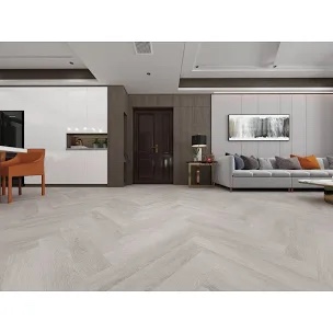 The Terra Collection Herringbone SPC Flooring 30"L X 6mm, 16.53 Sf/Box