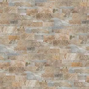 MS International Random Sized Natural Stone Splitface Tile in Golden Honey