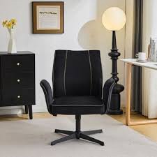 28.5inch W Velvet Dovetail Swivel Office Chair
