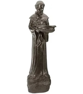 St. Francis Religious Garden Decor Statue,nature's Nurturer With Bird Feeder