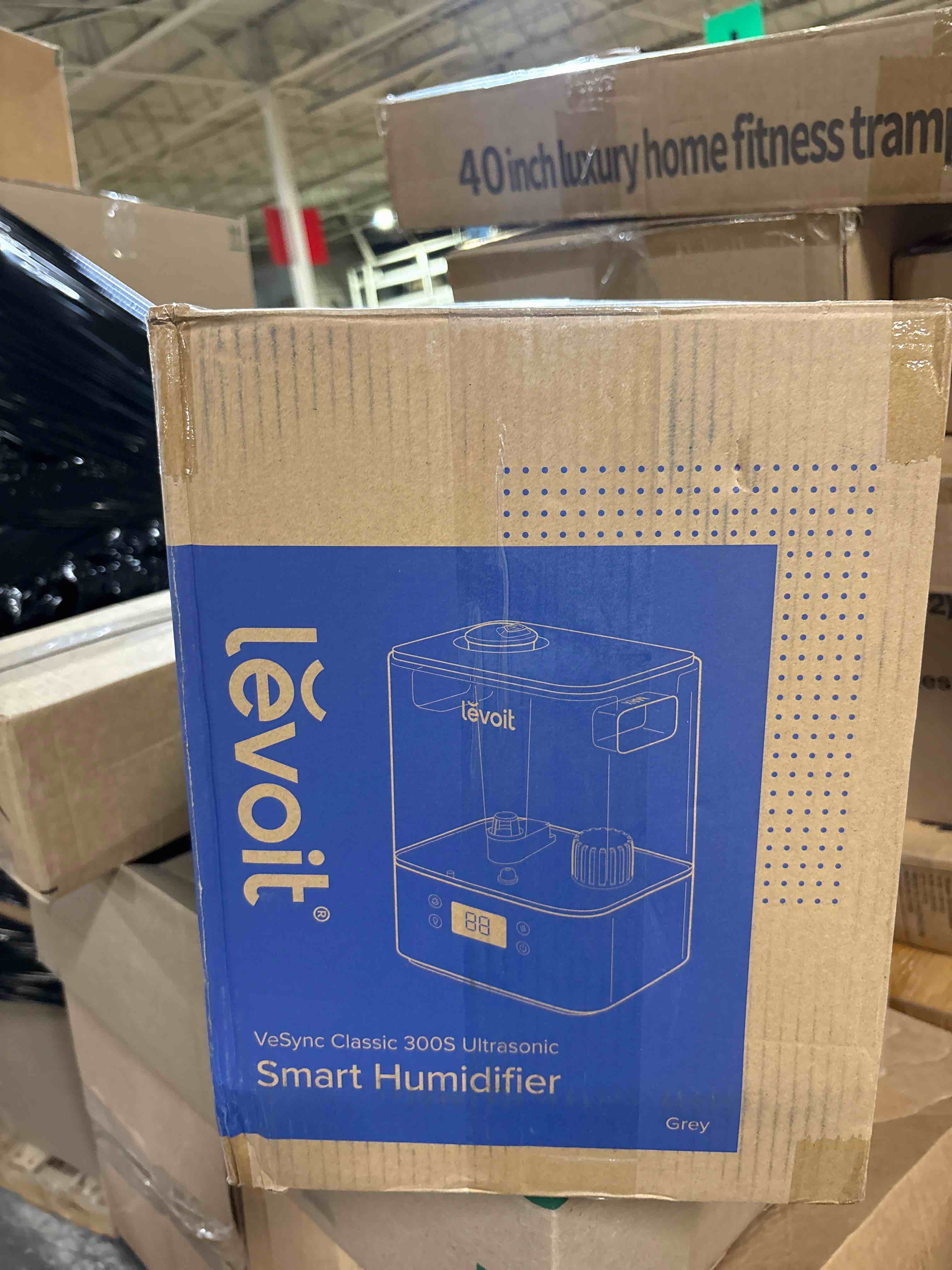 LEVOIT Smart Humidifiers for Bedroom Large Room Home,(6L) Cool Mist Top Fill Essential Oil Diffuser for Baby & Plants,Smart App & Voice Control, Rapid Humidification & Auto Mode-Quiet Sleep Mode, Gray