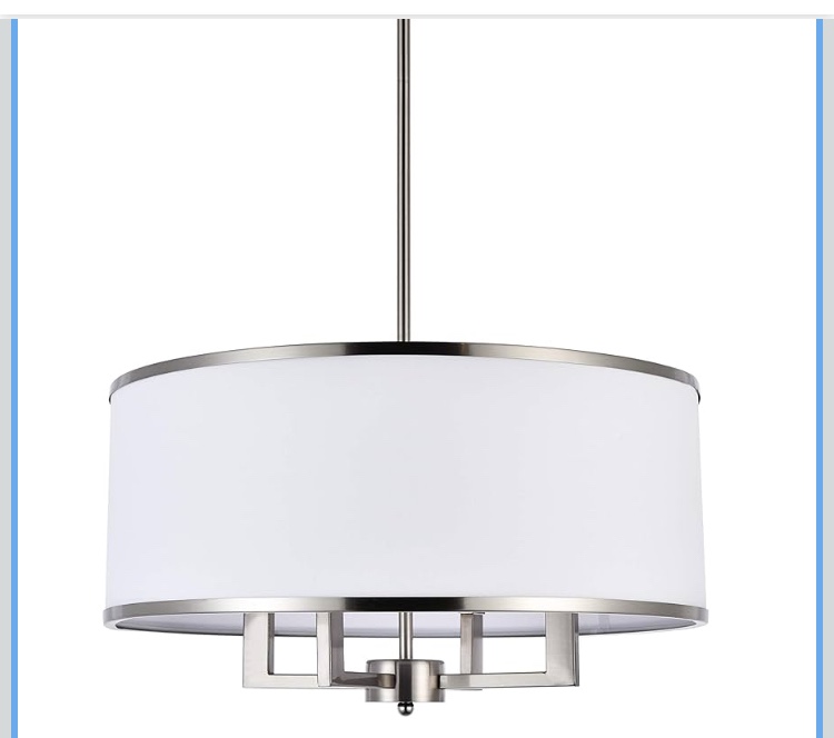 Maskell 4-Light Fabric Semi Flush Mount Ceiling Light Chandelier Drum Pendant
