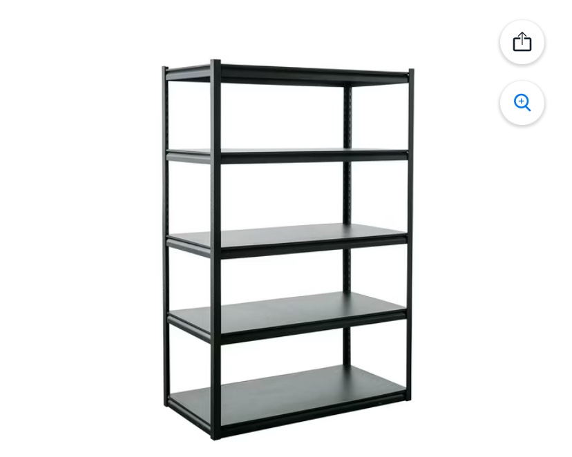 Member's Mark 5 Tier Storage Shelf, 48" W x 24" D x 72" H