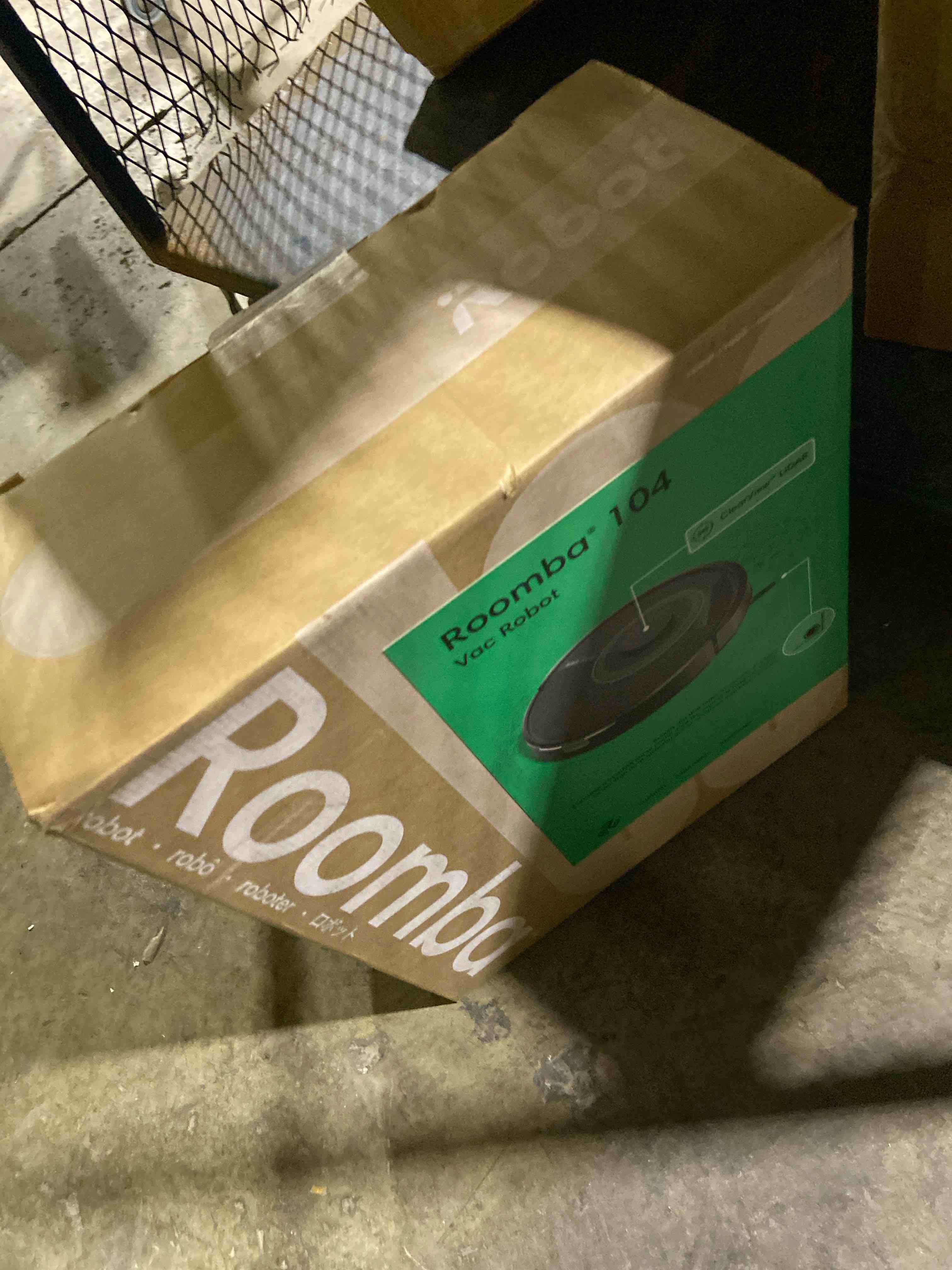 Condition photo showing New/Like New for iRobot Roomba 104 Vac Robot Vacuum - Intense Power-Lifting Suction, Smart & Fast Home Mapping, Ideal for Pet Hair, LiDAR Navigation, Multi-Surface Cleaning, Cleans in Neat Rows, Self-Charging