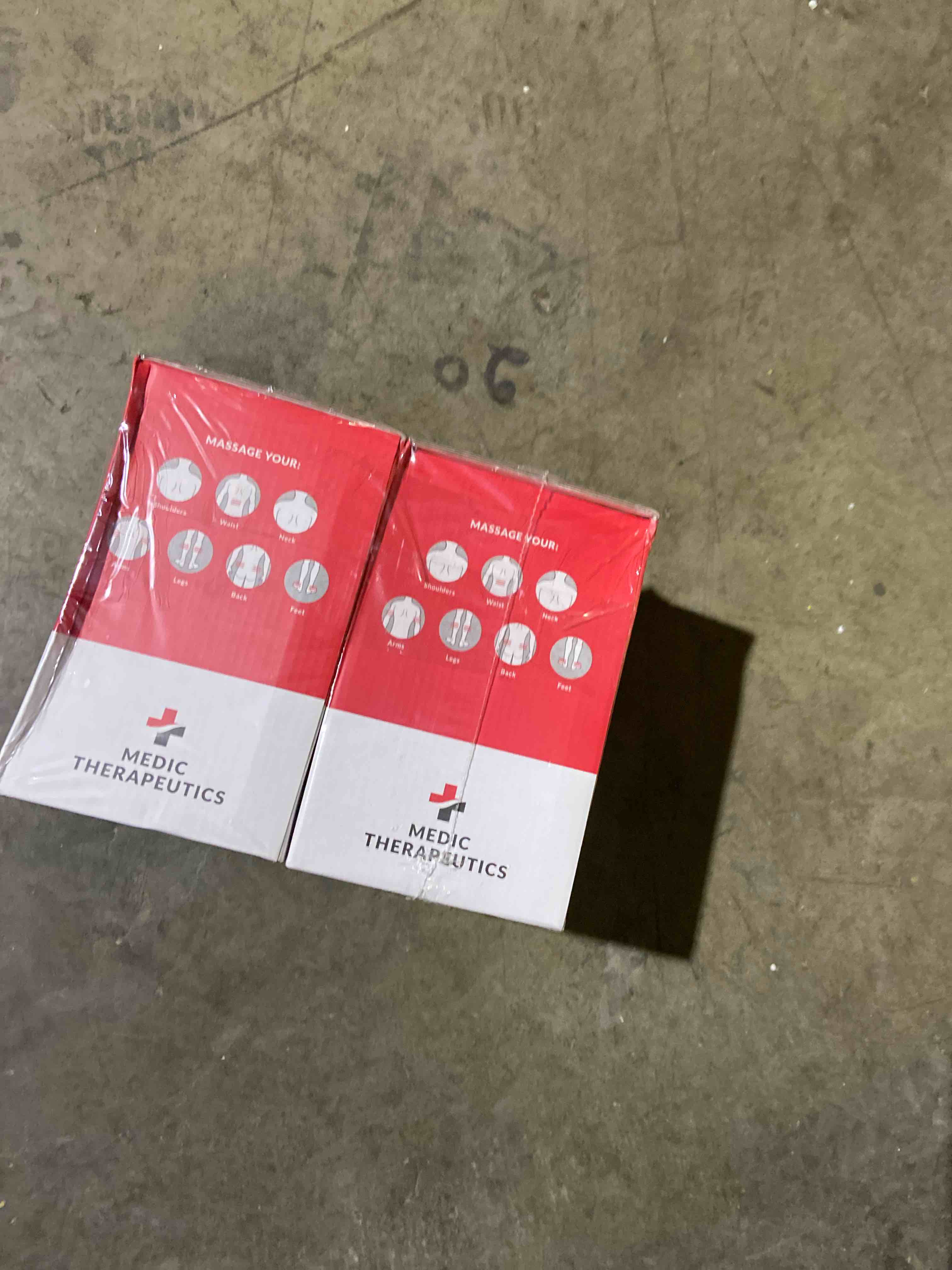 Condition photo showing New/Like New for Medic Therapeutics Double Barrel Total Body Massager w/ Strap & Carrying Case