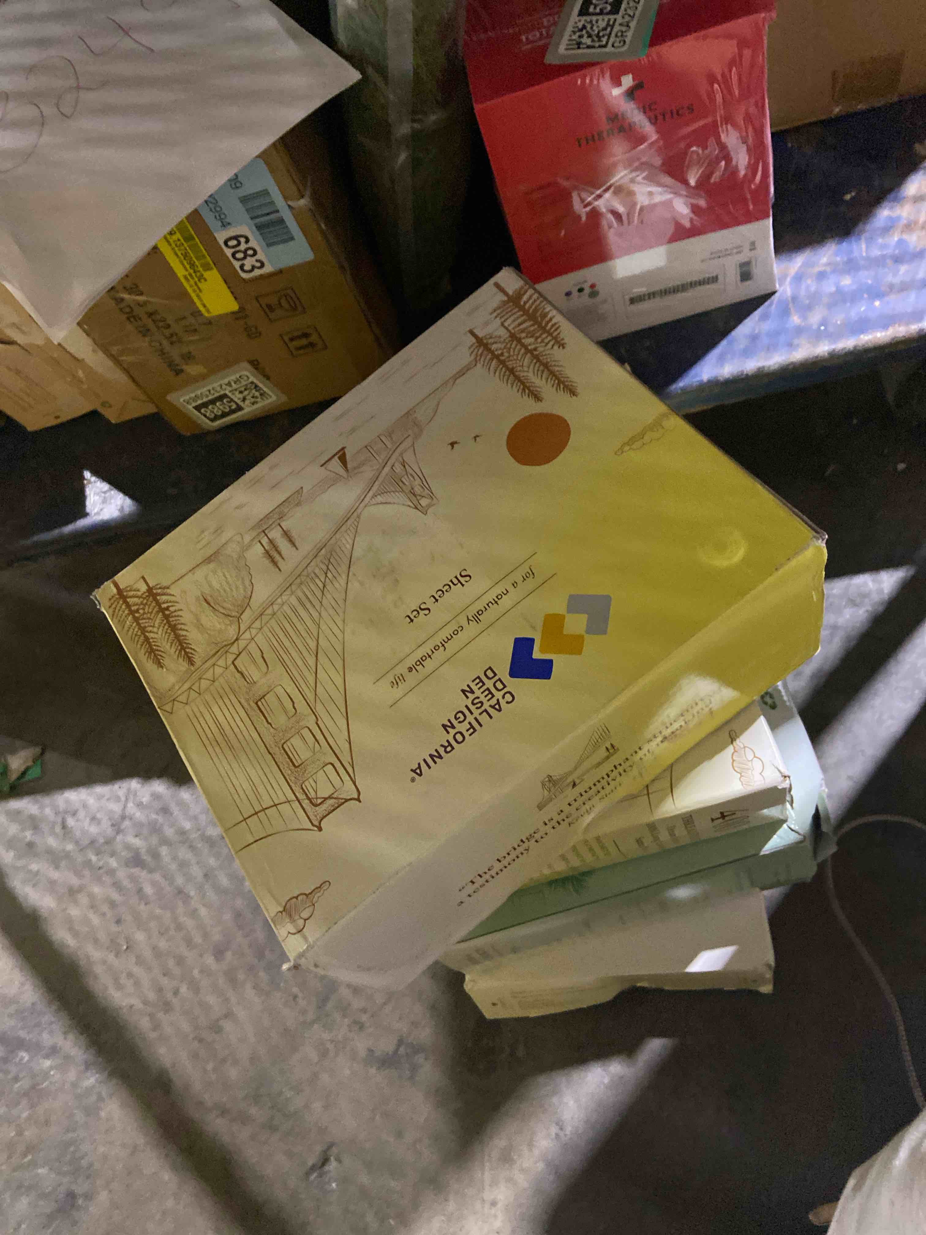 Condition photo showing New/Like New for California Design Den Cal King Sheet Set, 400 Thread Count 100% Cotton Sateen Sheets, Soft & Breathable, Cooling Deep Pocket Bed Sheets (Beige) California King 05 - Beige