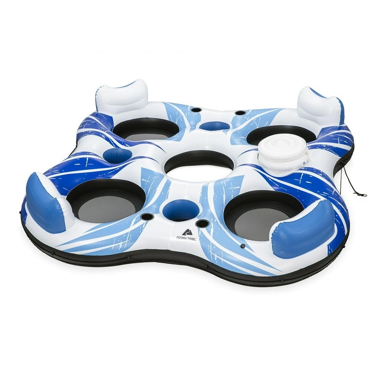 Ozark Trail Rapid Rider Quadruple River Tube, Blue & White