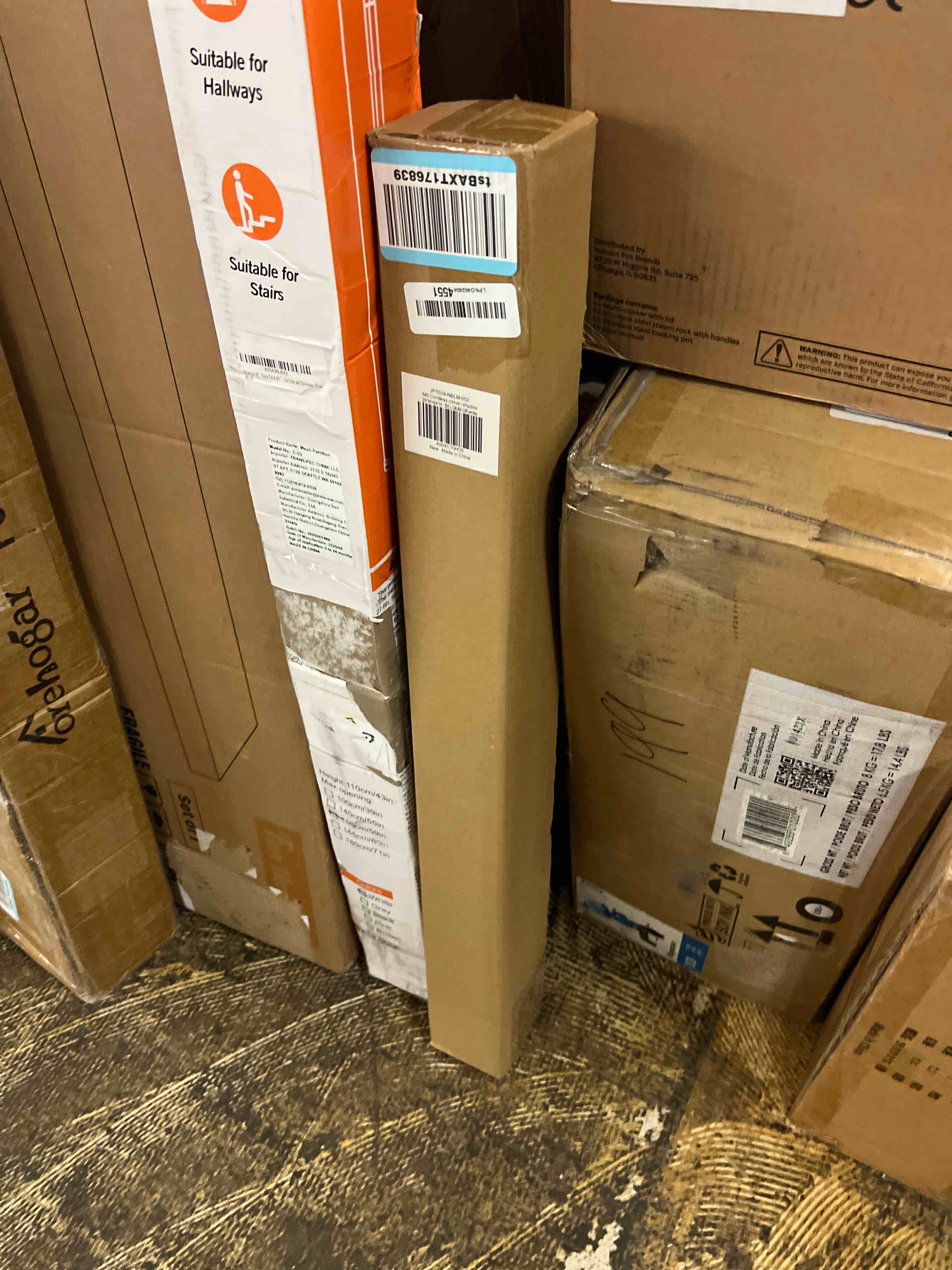 Condition photo showing New/Like New for LazBlinds No Tools No Drill Cordless Roman Shades for Windows, Blackout Thermal Insulated UV Blocking Window Blinds, Room Darkening Fabric Blinds for Indoor Windows, 29'' W x 64'' H, Off White Blackout - Off White 29" W x 64" H