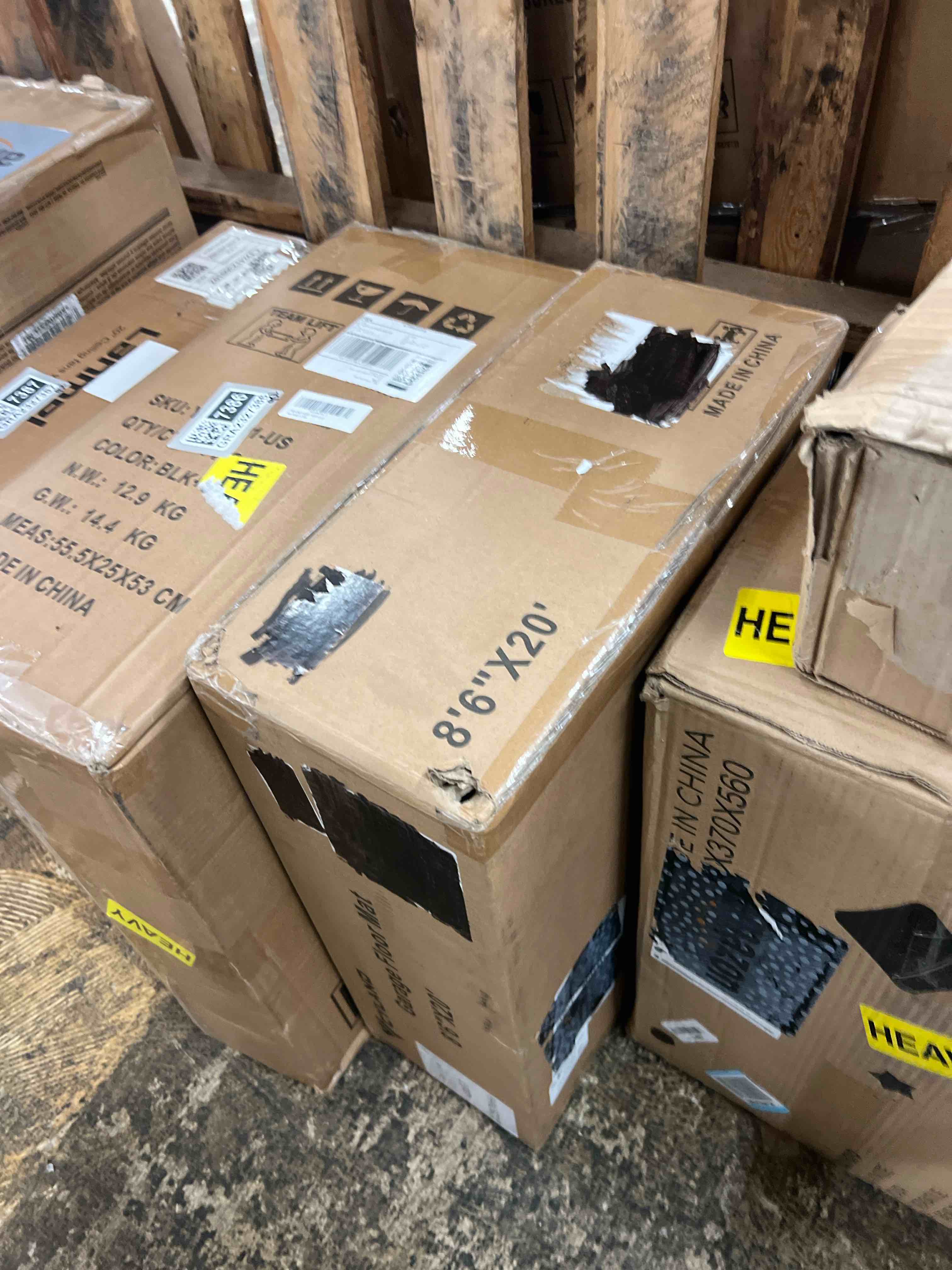 Condition photo showing New/Like New for Garage Floor Mat 8'6" x 20' Heavy-Duty Waterproof, Non-Slip PVC Parking Mat, All-Weather Car Containment Mat for Oil, Snow & Dirt Floor Protection Includes Squeegee for Easy Cleanup