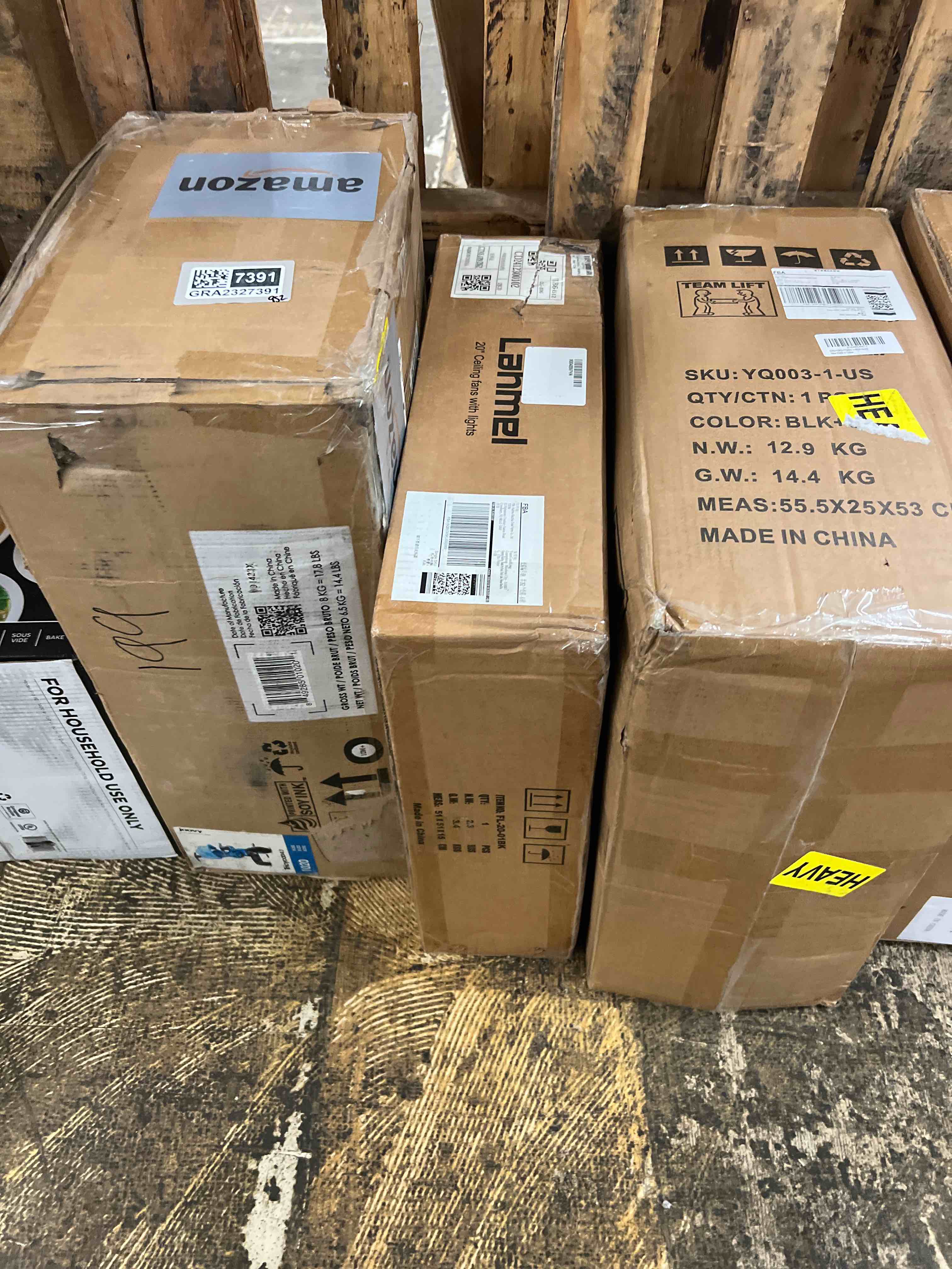 Condition photo showing New/Like New for Modern Ceiling Fans with Lights and Remote,20" Low Profile Ceiling Fan with Light,7 Blades Flush Mount Ceiling Fan with Lights,6 Speeds, Reversible,3000k-6500k Dimmable LED,White White-1201 20 Inch