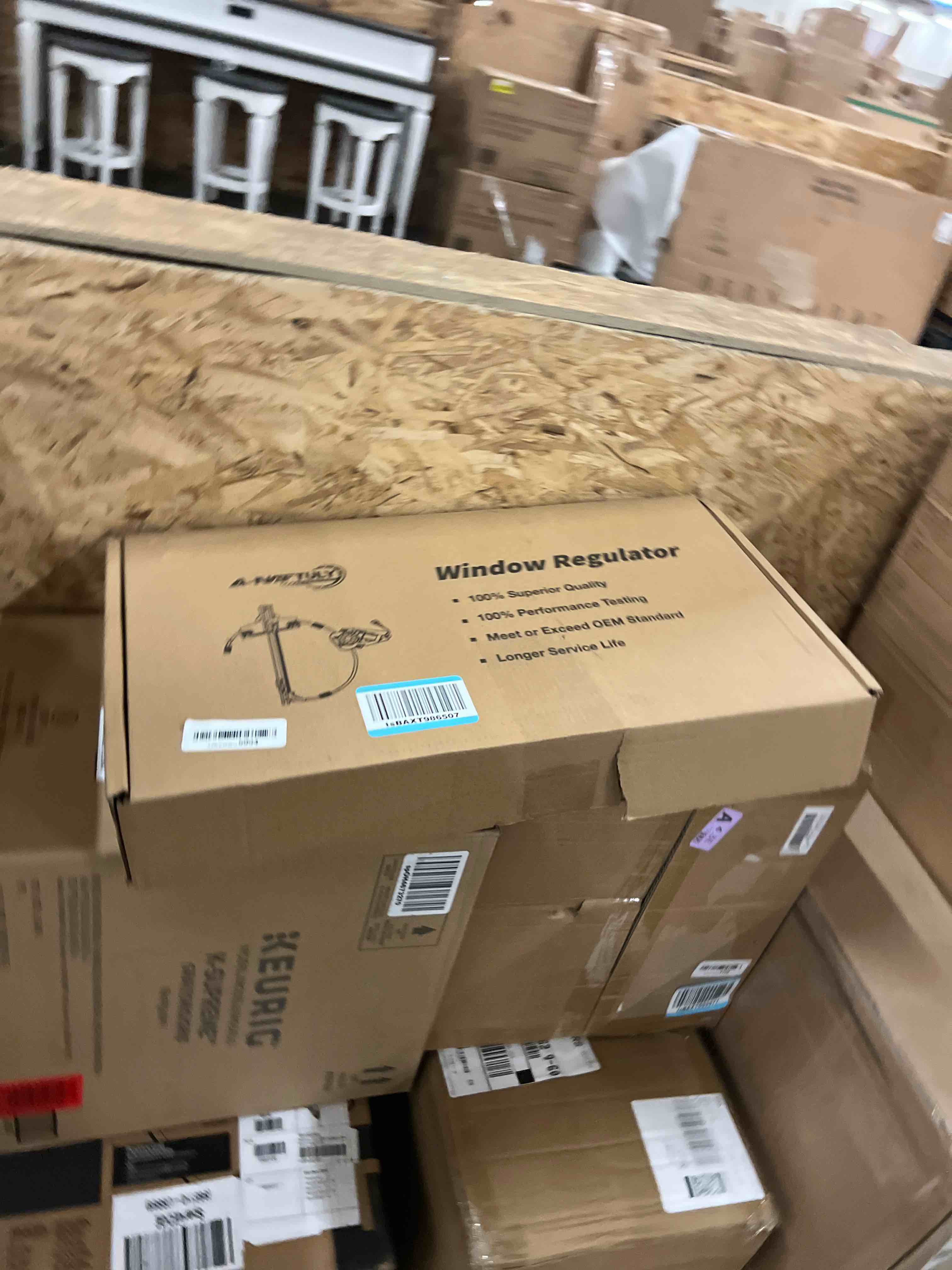 Condition photo showing New/Like New for Rear Passenger Side Power Window Regulator with Motor (2 Pins) Fit for 2007-2014 Cadillac Escalade Chevrolet Tahoe Gmc Yukon, 741-391