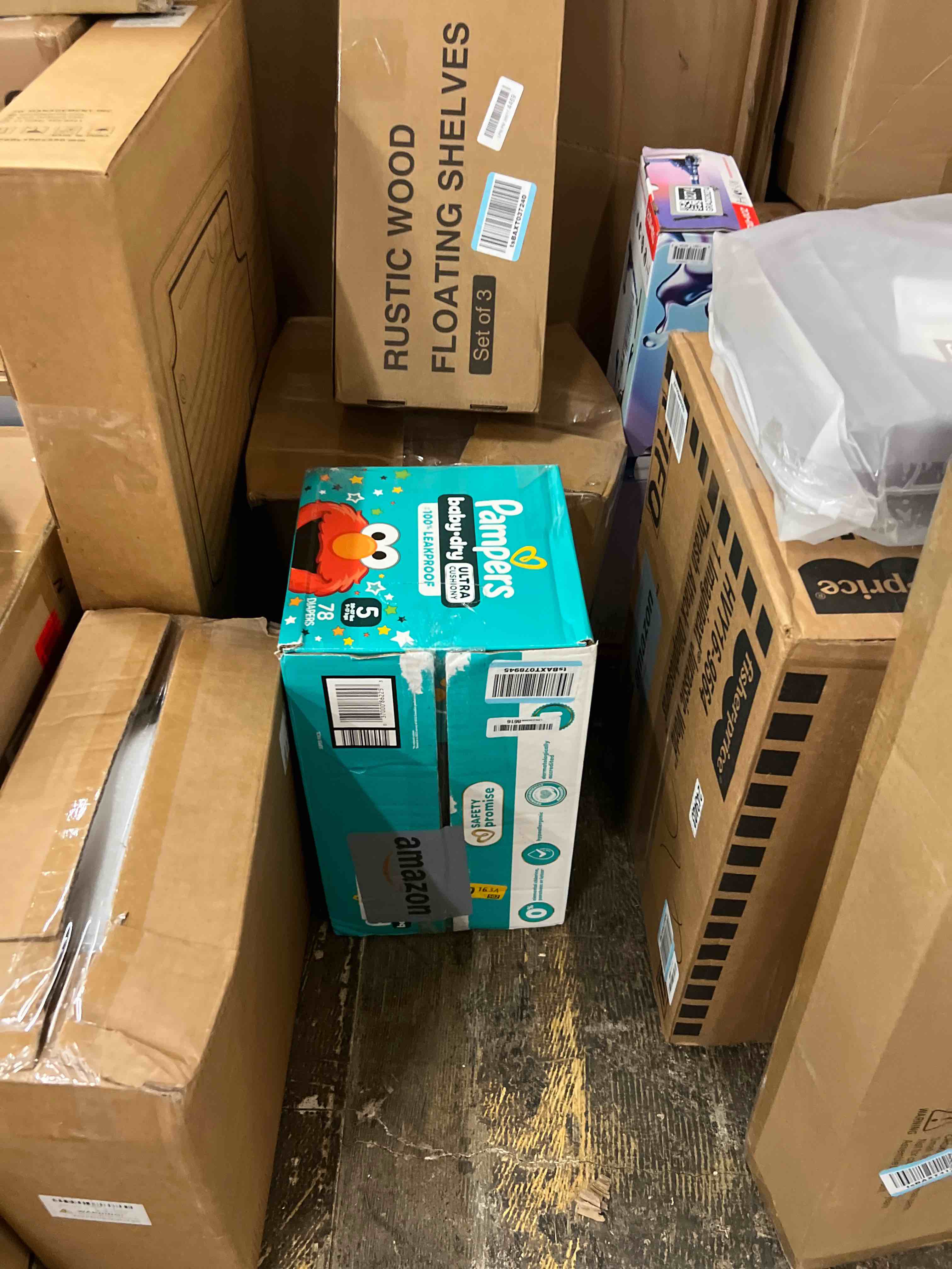 Condition photo showing New/Like New for Pampers Diapers - Baby Dry - Size 5, 78 Count, Absorbent Disposable Infant Diaper (Packaging May Vary)