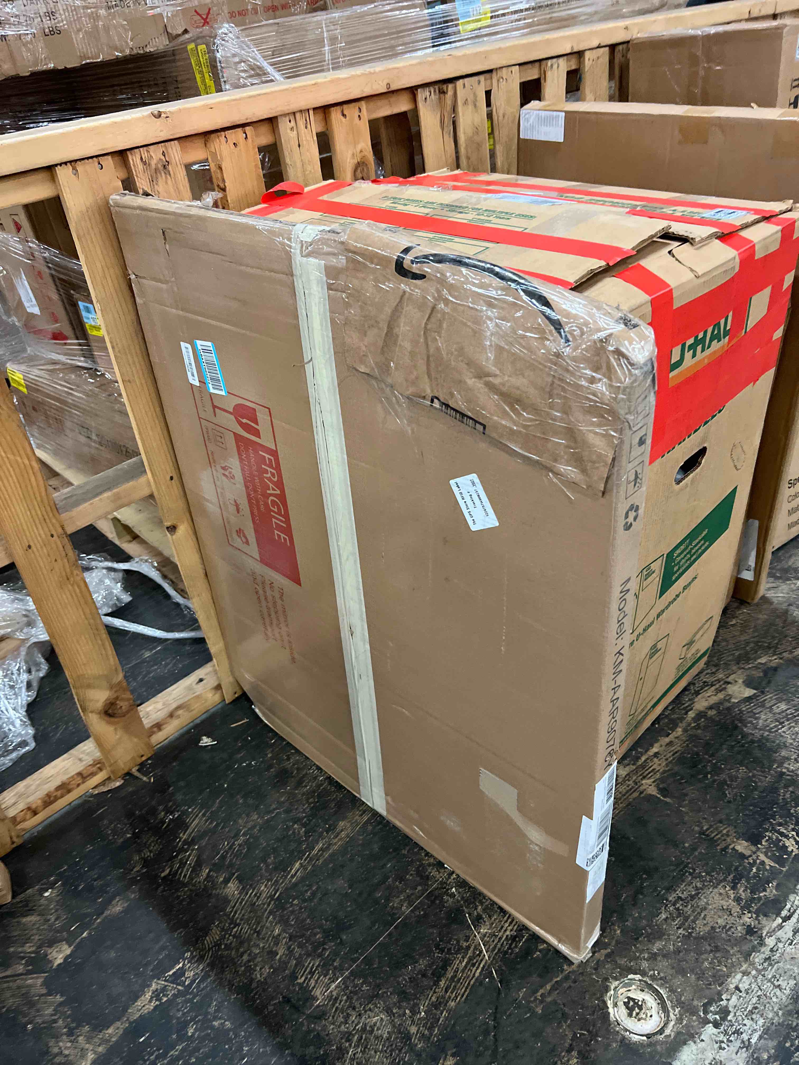 Condition photo showing New/Like New for WEER 36X30 Inch Brushed Nickel Bathroom Mirror, Brushed Silver Metal Frame Mirror, Rounded Rectangle Silver Bathroom Vanity Mirror, Tempered Glass, Anti-Rust, Hangs Horizontally or Vertically