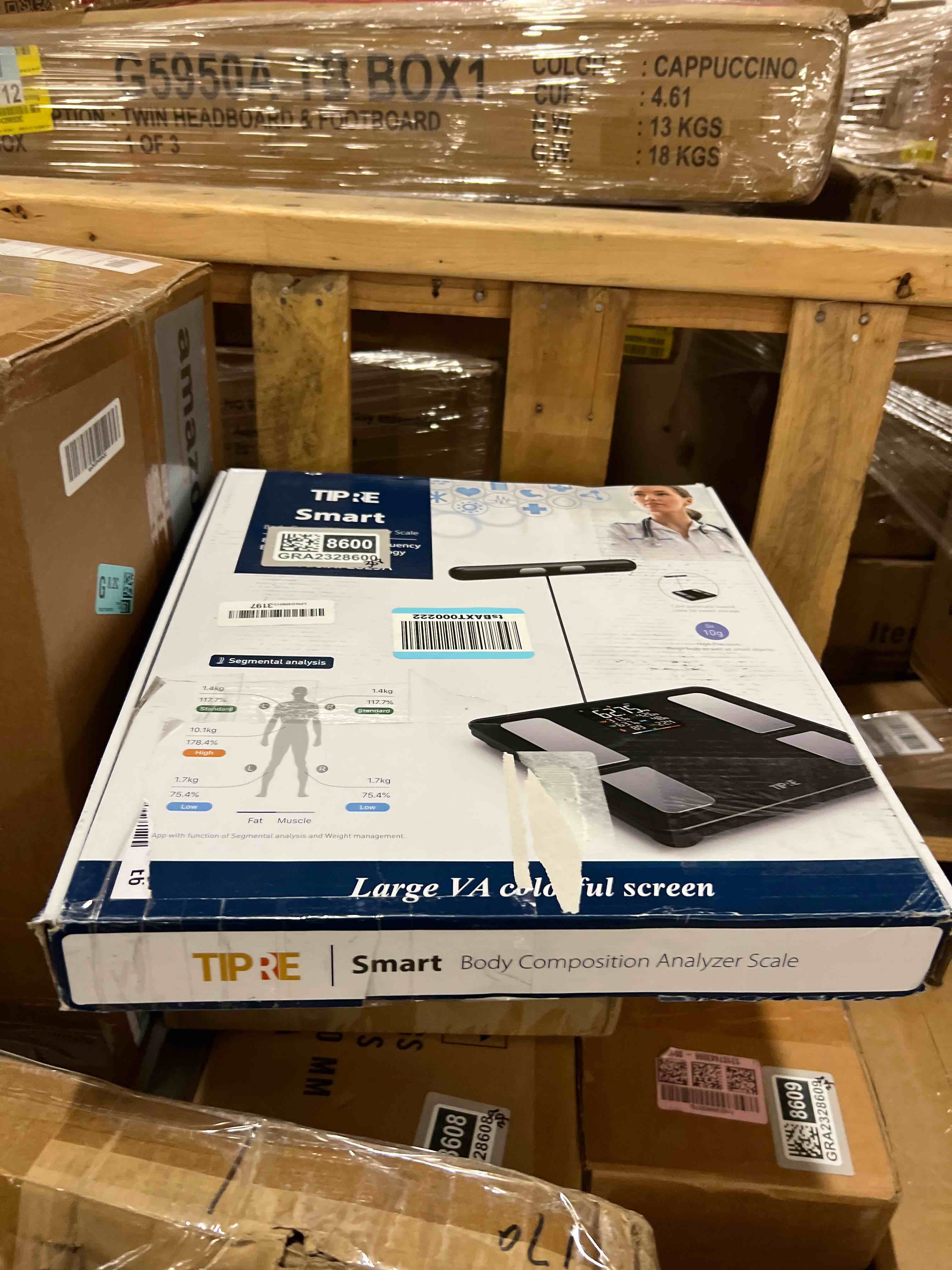 Condition photo showing New/Like New for Smart Scale for Body Weight 8-Electrode Digital Weight Scale for Body Fat Bathroom Scale with BMI Full Body Composition Analysis with Bluetooth Health Monitor for Weight Loss, 400lb