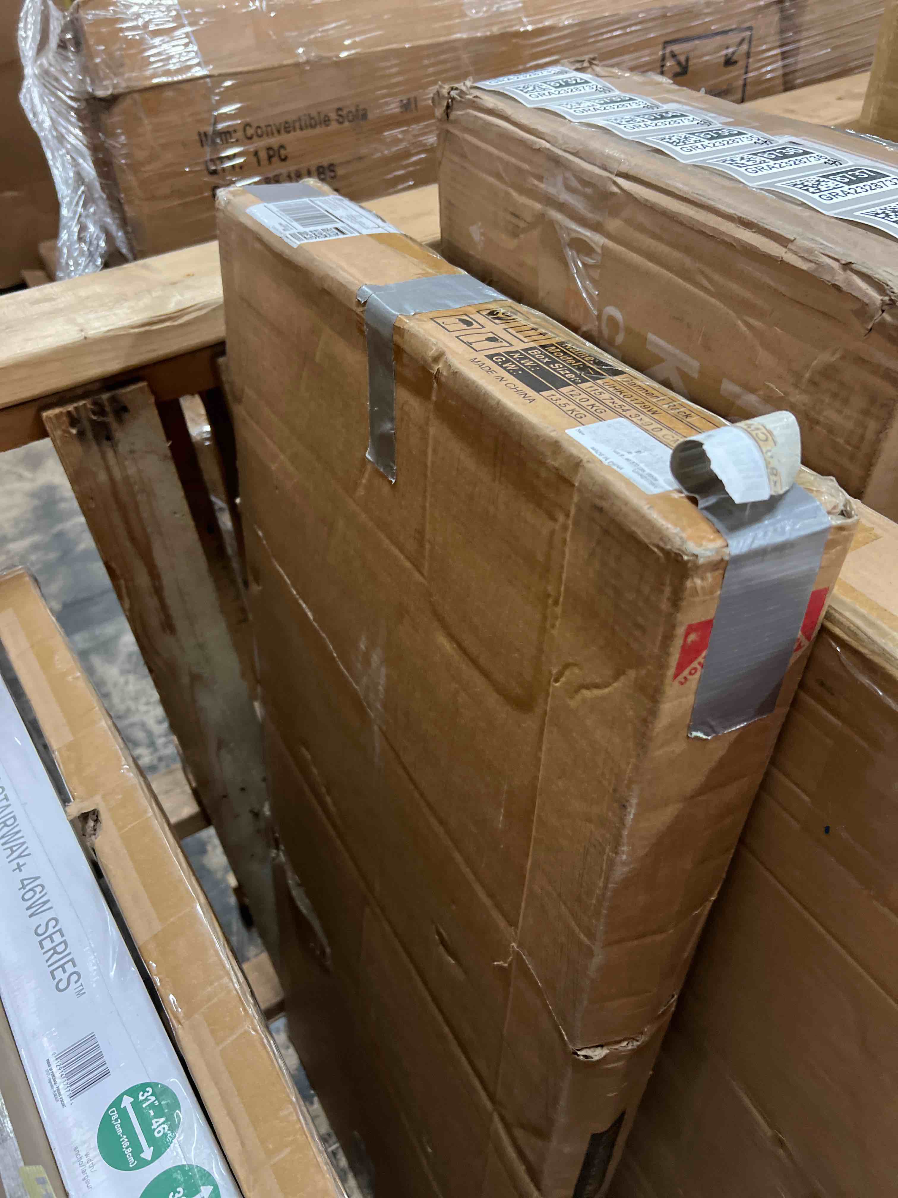 Condition photo showing New/Like New for P4 Plus Rolling Clothes Rack Heavy Duty, Clothing Racks for Hanging Clothes, Free Standing Garment Racks with Wheels, Portable Closet Rack 45''W × 20.5''D × 80.5''H, Max Load 570 Lbs, White White P4 Plus