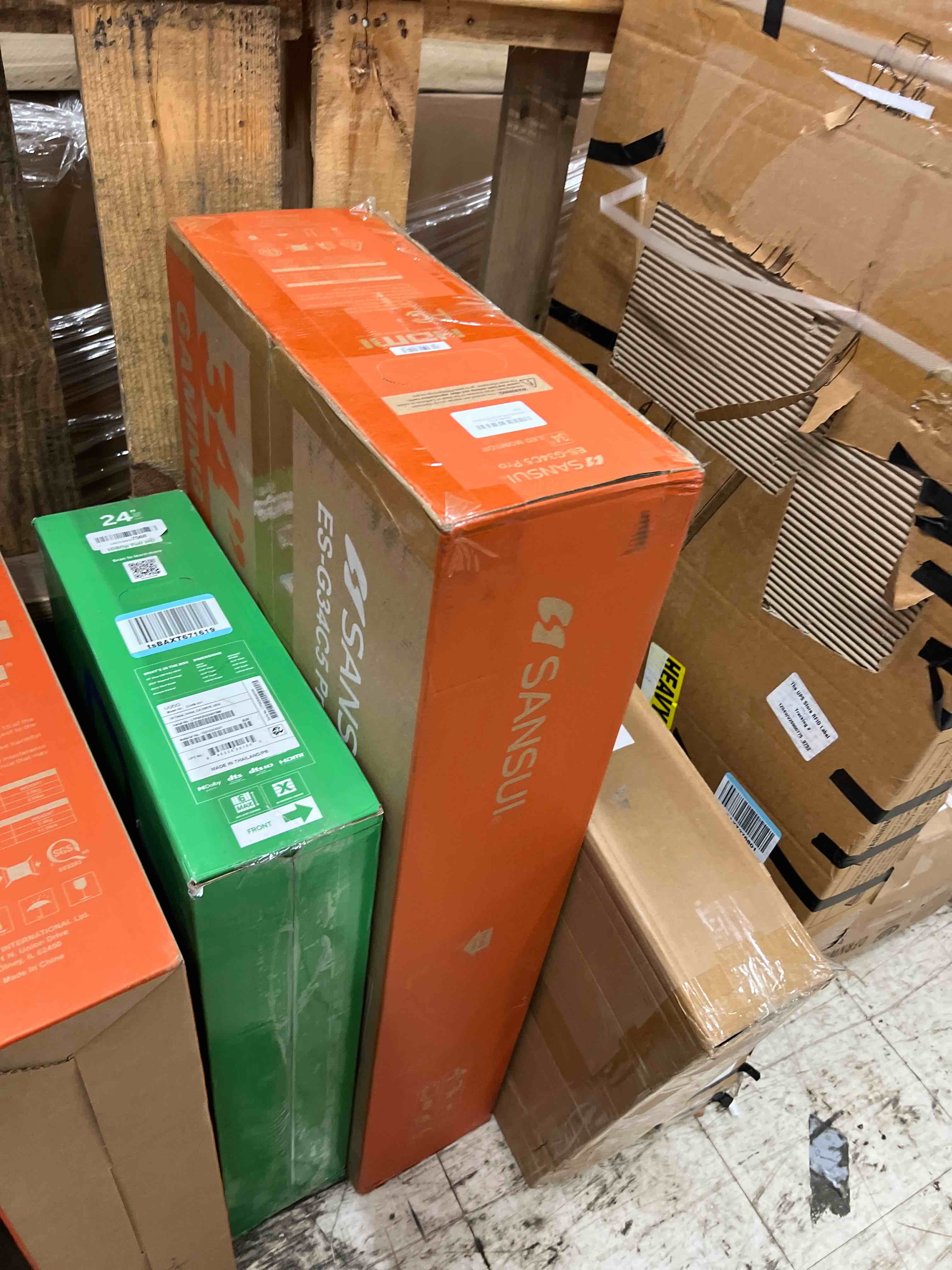 Condition photo showing New/Like New for SANSUI 34 Inch 240Hz Ultrawide Curved Gaming Monitor UWQHD 3440×1440, 21:9 2K Curved Monitor 1500R,HDR400,Fast VA, PIP/PBP,AI Crosshair,AIPQ(Visual Enhance),MPRT 1ms,HDMI2.1*2,DP1.4*2(DP Cable Incl.) 34" Curved/UWQHD/240Hz/HDMI2.1 34" Curved/UWQHD/240Hz/HDMI2.1