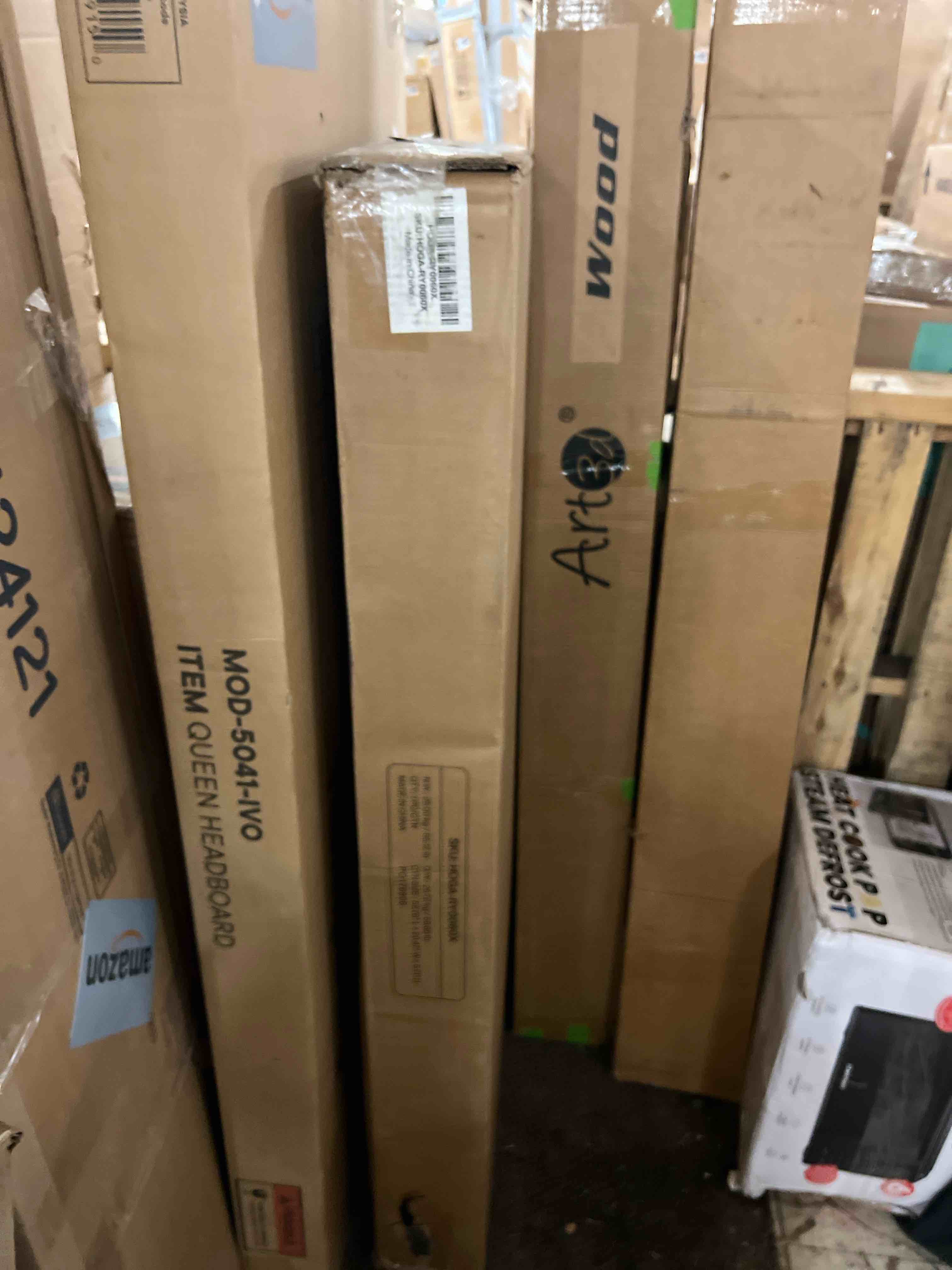 Condition photo showing New/Like New for Tribesigns 47 inches Vanity Desk with 5 Drawers, Rustic Brown Makeup Vanity Table Dressing Table with Storage, Modern Simple Computer Desk for Women, Girls