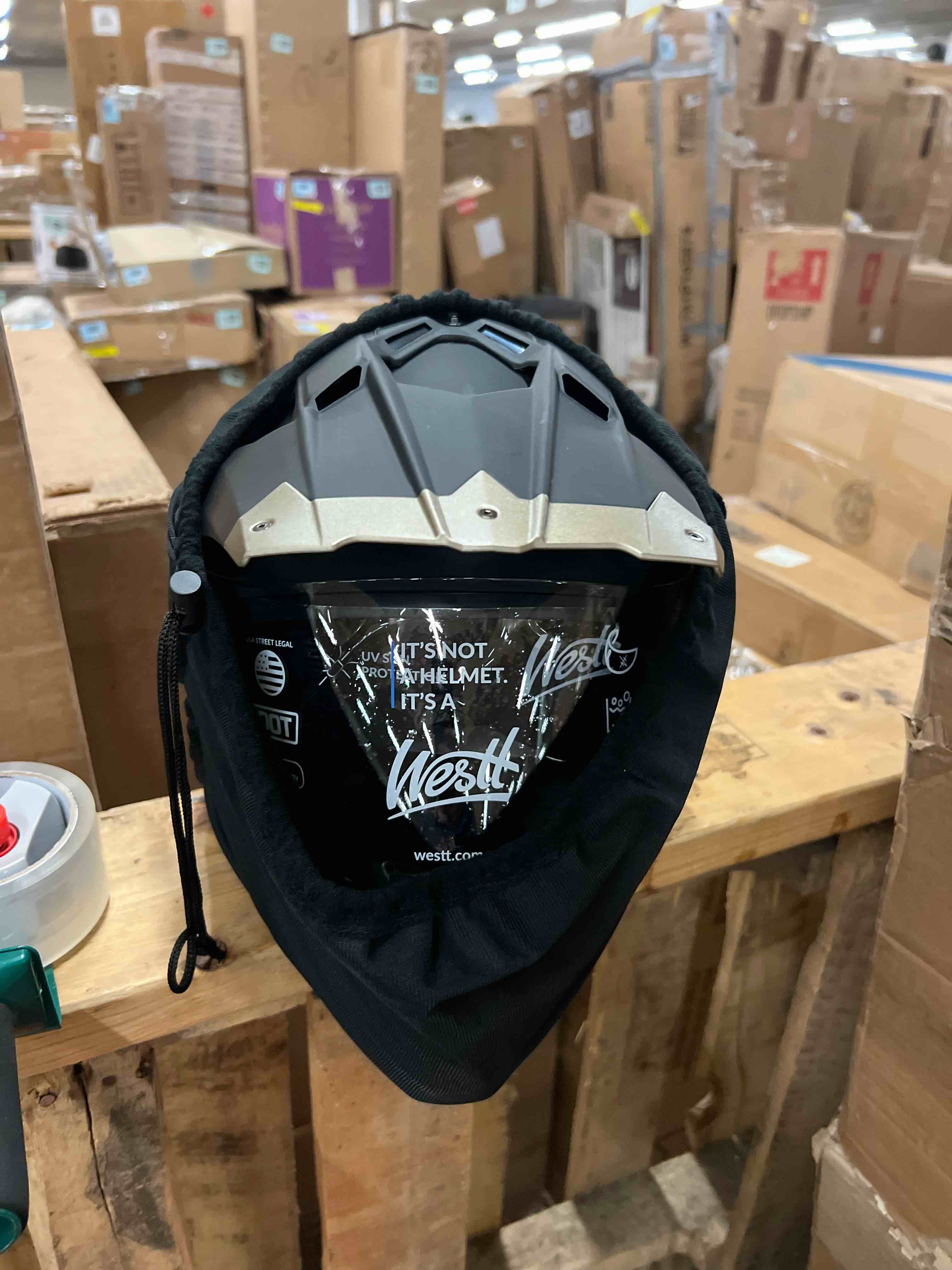 Condition photo showing New/Like New for Westt Dual Sport Motorcycle Helmet Off-Road Helmets for Adults, Dual Visor Motorcycle Helmet - Full Face ATV UTV Helmet Dirt Bike Motocross Helmets DOT Approved