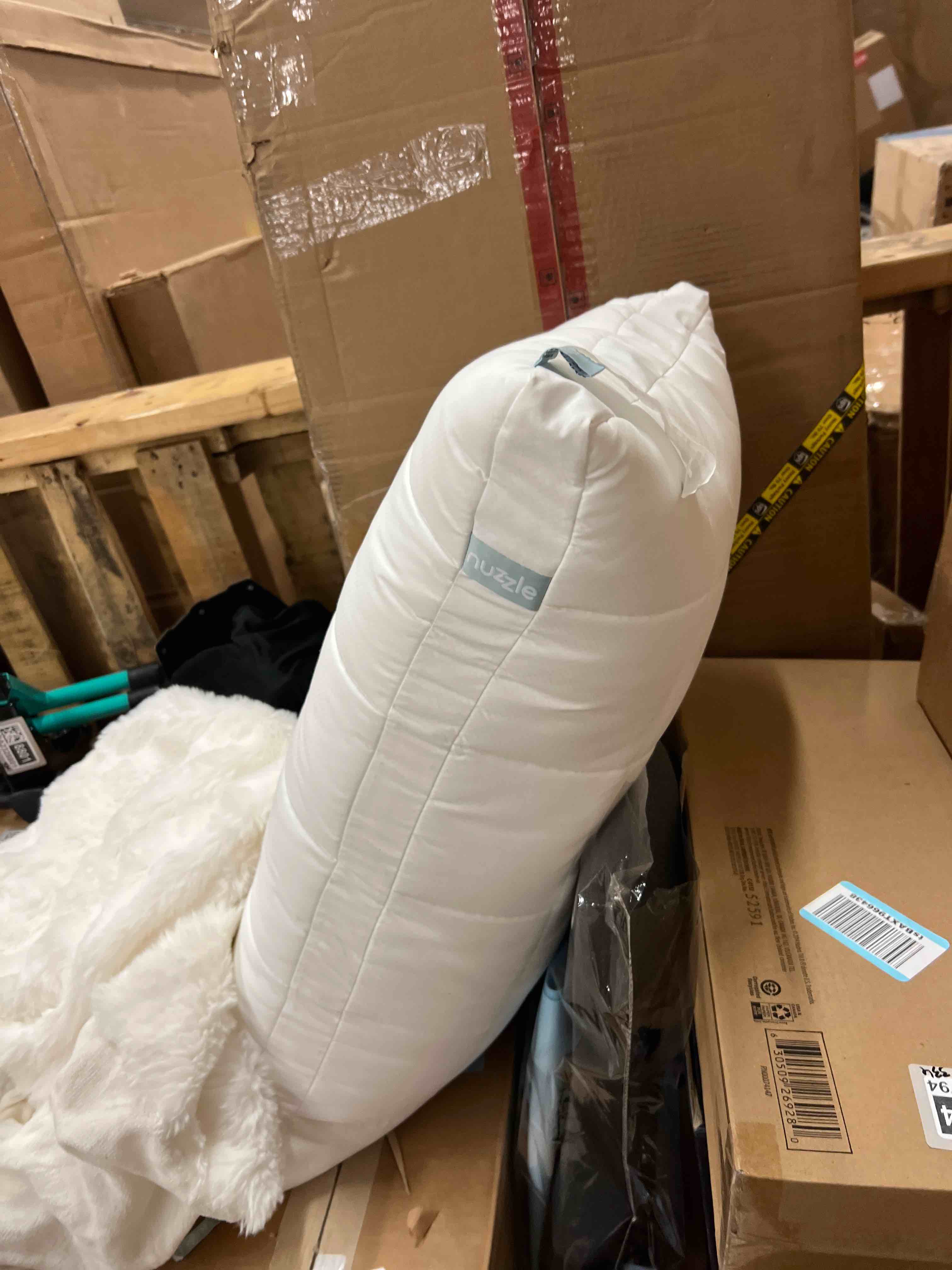 Condition photo showing New/Like New for Nuzzle Adjustable Pillow for Side Sleepers, Luxury King Size Bed Pillow Hotel Collection - Best Adjust Height Soft Firm Pillow for Back, Stomach or Side Sleepers