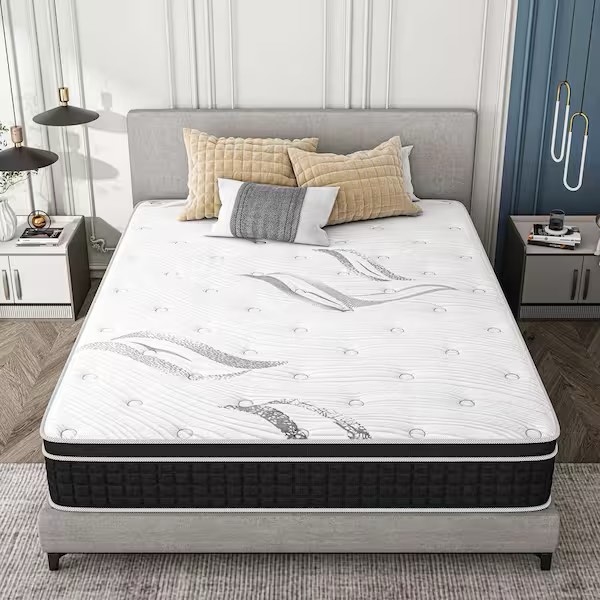 Condition photo showing New/Like New for Queen Mattress 14 Inch, Medium Firm Hybrid Mattress in a Box, Gel Memory Foam and Individually Wrapped Pocket Springs for Pressure Relief, Back Pain Relief, Strong Edge Support & Cool Sleep